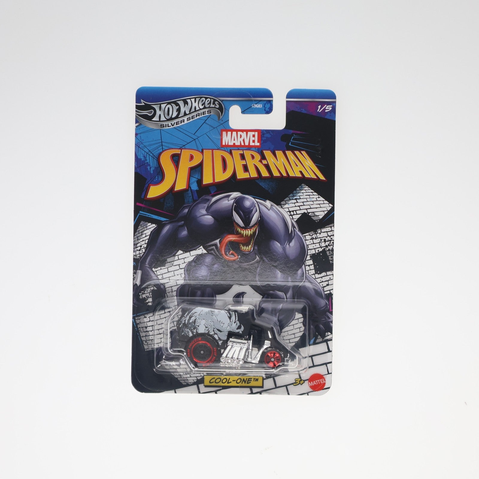 【中古即納】[MDL] Hot Wheels(ホットウィール) エンターテイメントテーマ スパイダーマン 1/64 クール・ワン 完成品 ミニカー(JKX25) マテル(20260314)