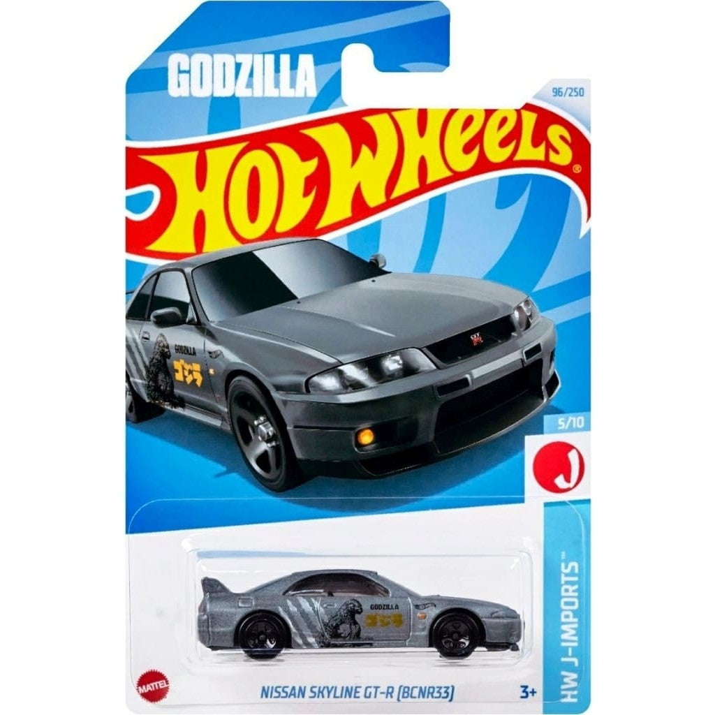 【中古即納】[MDL] Hot Wheels(ホットウィール) ベーシックカー 1/64 日産 スカイライン GT-R(BCNR33) 完成品 ミニカー(HXR26-9866) マテル(20241207)