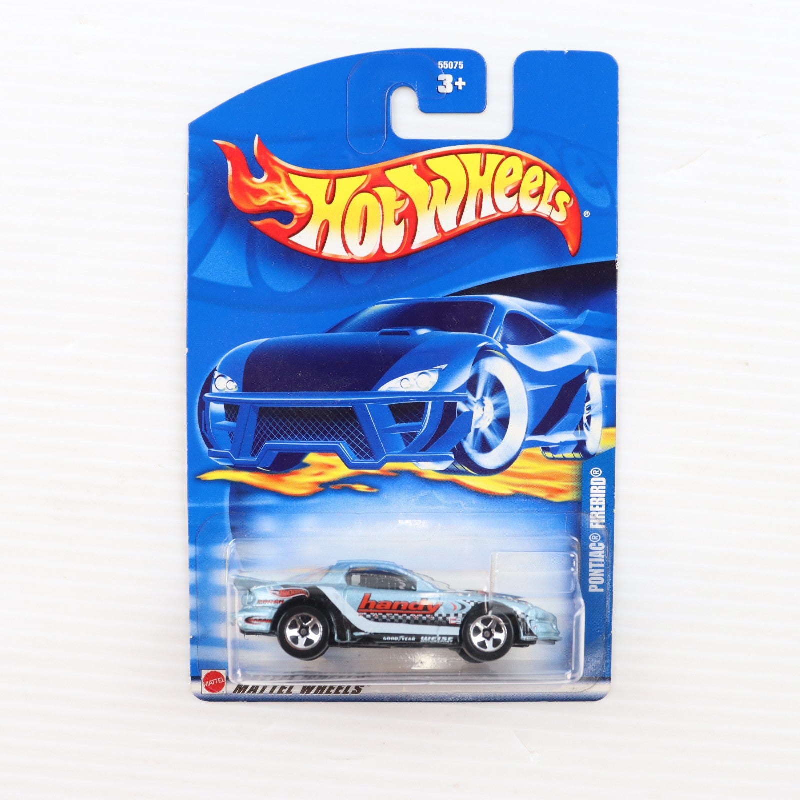 【中古即納】[MDL] Hot Wheels(ホットウィール) 1/64 PONTIAC FIREBIRD #1(ブルーメタリック×ブラック×ホワイト) 完成品 ミニカー(55075) マテル(20021231)