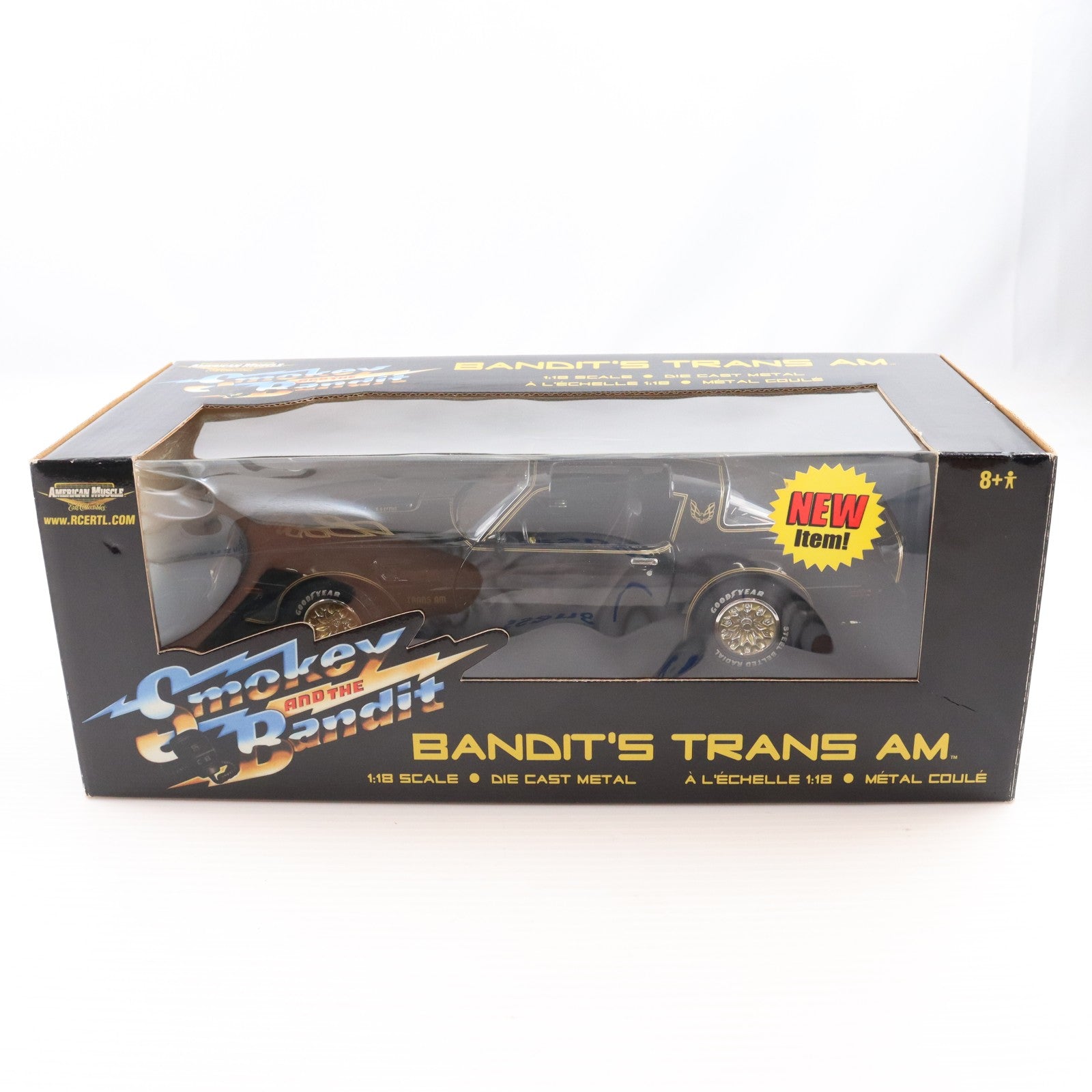 【中古即納】[MDL] 1/18 BANDIT'S TRANS AM(バンディット トランザム)(ブラック×ゴールド) トランザム7000 完成品 ミニカー(33121) AMERICAN MUSCLE(アメリカンマッスル)(19991231)