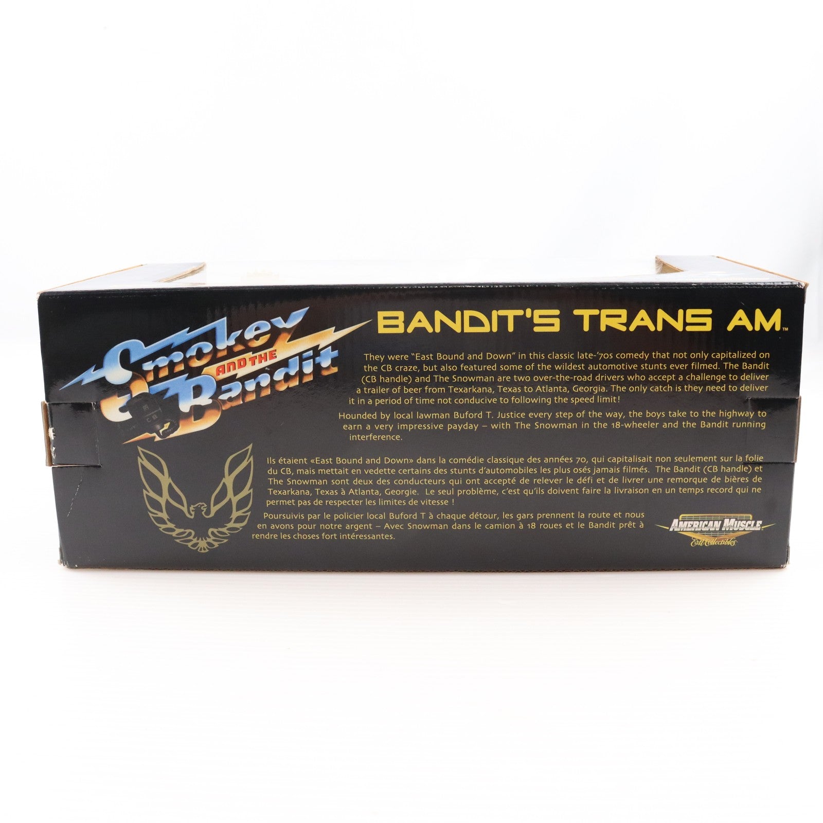 【中古即納】[MDL] 1/18 BANDIT'S TRANS AM(バンディット トランザム)(ブラック×ゴールド) トランザム7000 完成品 ミニカー(33121) AMERICAN MUSCLE(アメリカンマッスル)(19991231)