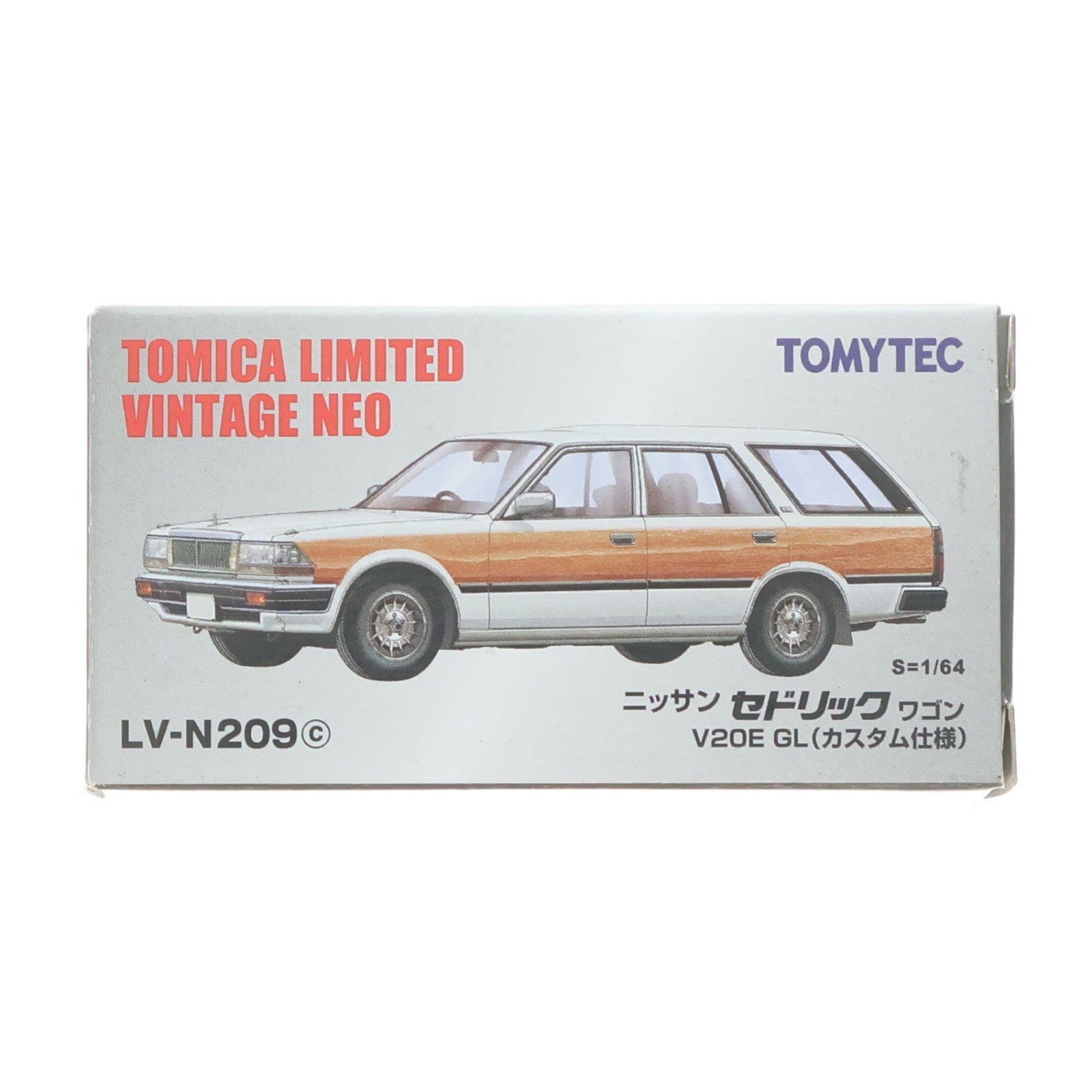 【中古即納】[MDL] トミカリミテッドヴィンテージ NEO 1/64 LV-N209c 日産セドリックワゴンV20E GL カスタム仕様(白/木目) 完成品 ミニカー(315193) TOMYTEC(トミーテック)(20210821)