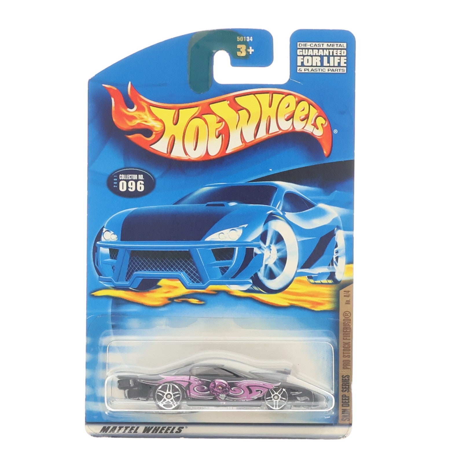 【中古即納】[MDL] Hot Wheels(ホットウィール) SKIN DEEP SERIES 1/64 PRO STOCK FIREBIRD(ブラック×パープル) 完成品 ミニカー(50134-0910) マテル(20011231)