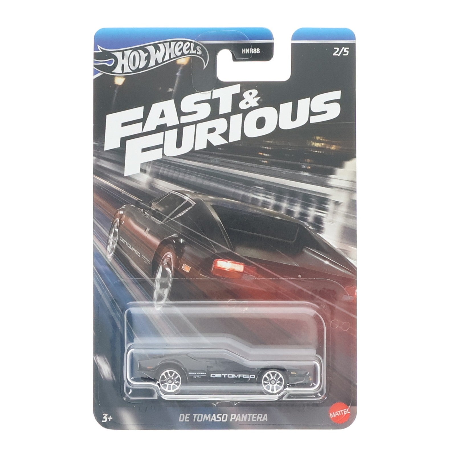 【中古即納】[MDL] Hot Wheels(ホットウィール) FAST&FURIOUS 1/64 DE TOMASO PANTERA(デ・トマソ パンテーラ) ワイルド・スピード 完成品 ミニカー(HRW52) マテル(20241231)