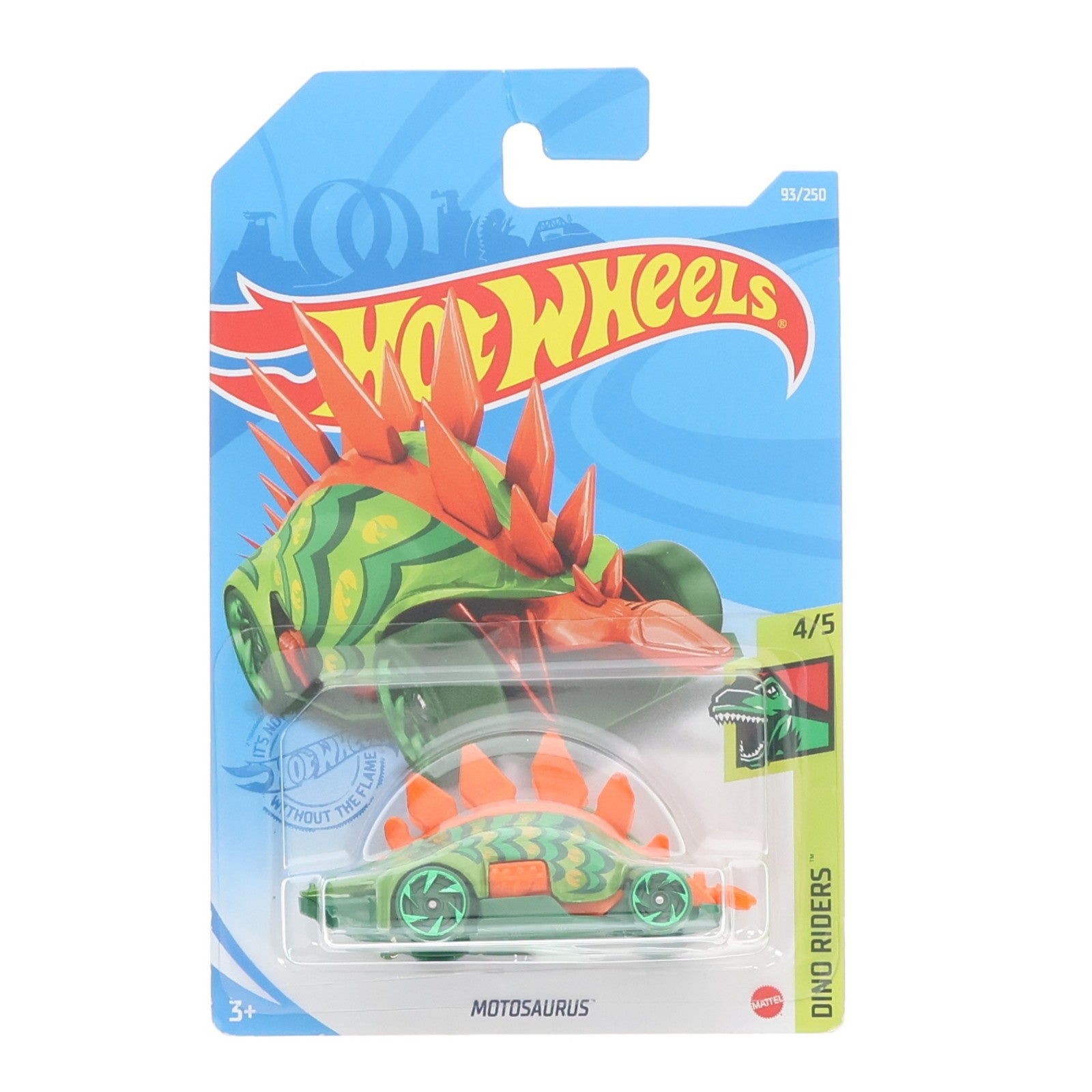 【中古即納】[MDL] Hot Wheels(ホットウィール) DINO RIDERS 1/64 MOTOSAURUS(グリーン×オレンジ) 完成品 ミニカー(GTC90) マテル(20220328)