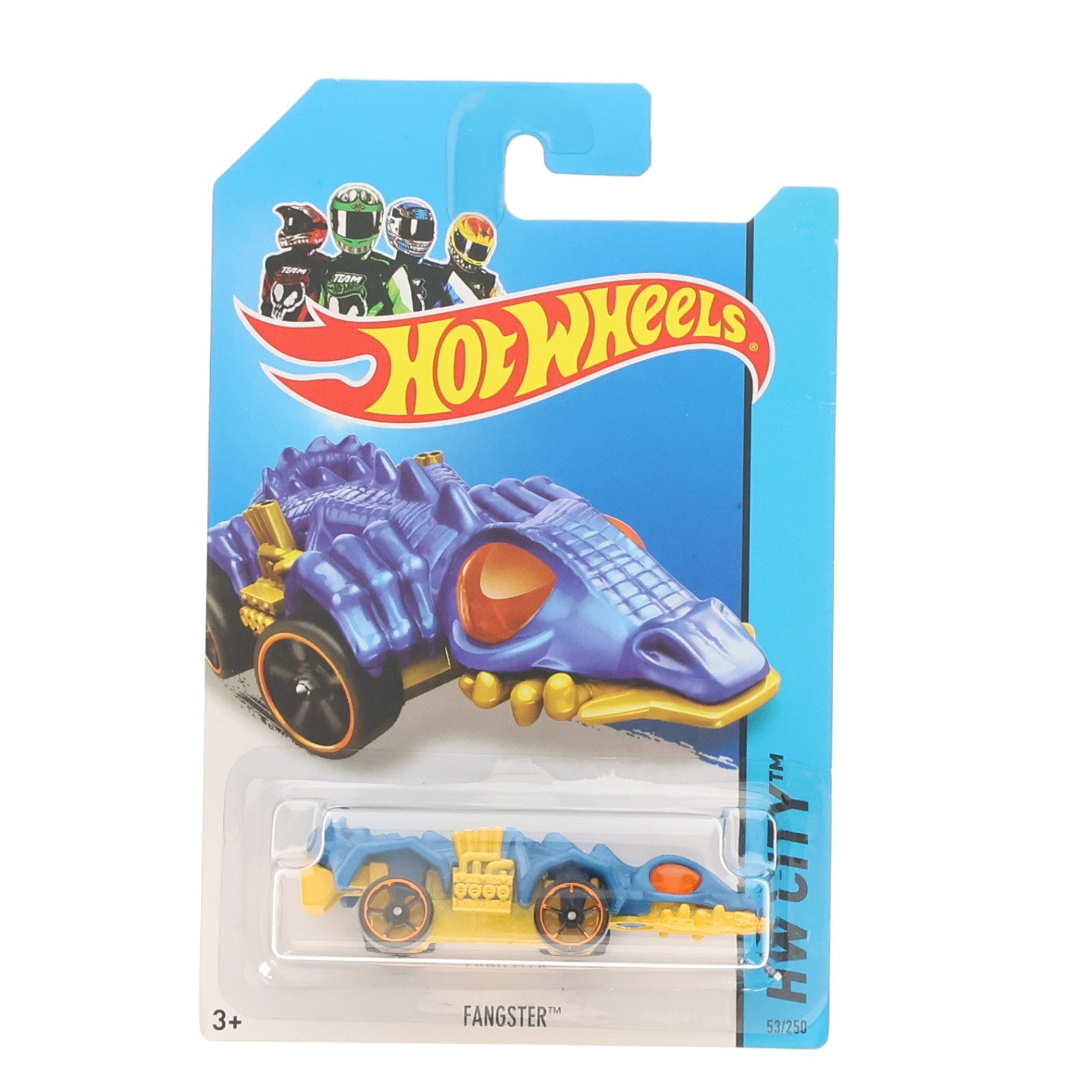【中古即納】[MDL] Hot Wheels(ホットウィール) HW CITY: Street Beasts 1/64 Fangster(ブルー×イエロー) 完成品 ミニカー(BFC67) マテル(20141231)