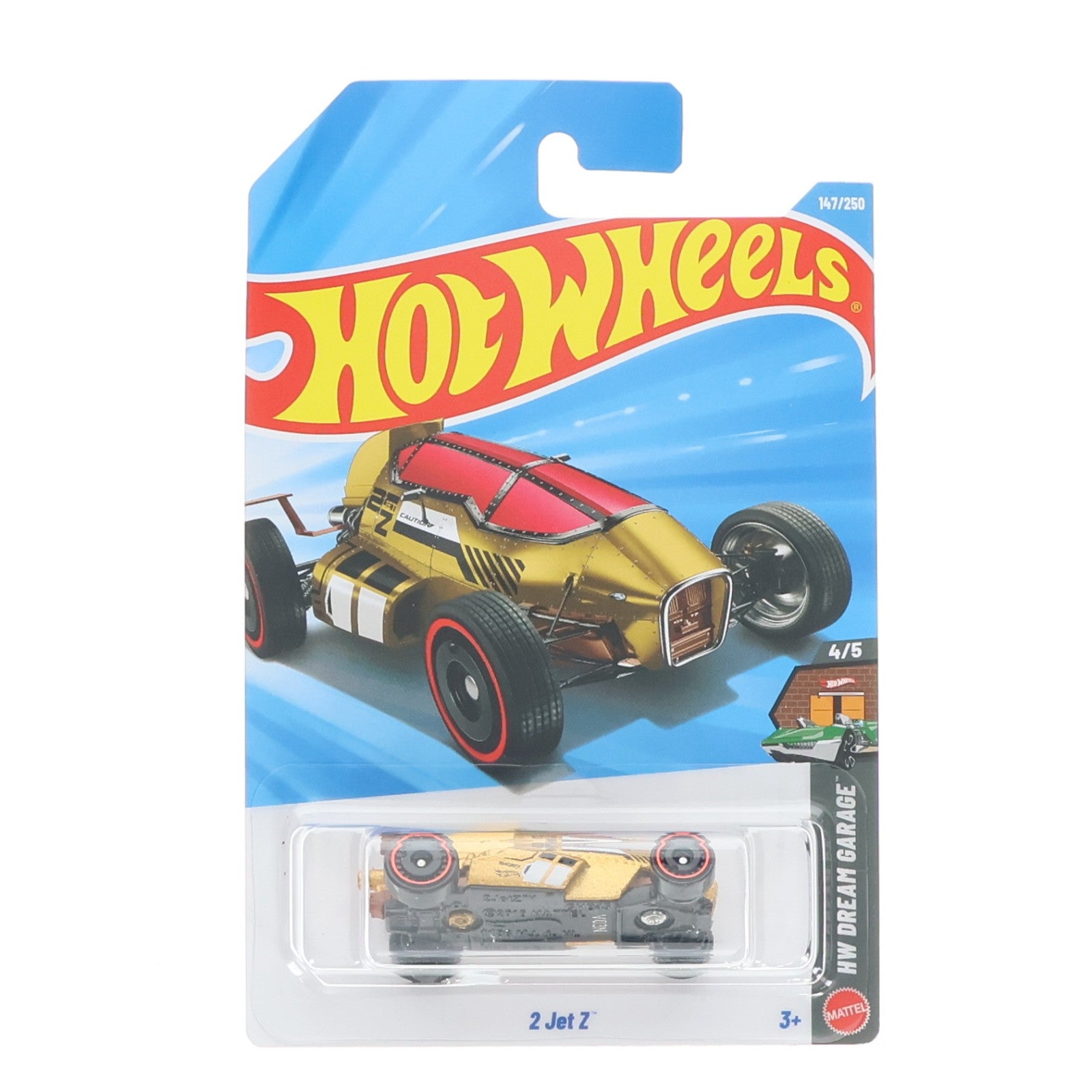 【中古即納】[MDL] Hot Wheels(ホットウィール) HW DREAM GARAGE 1/64 2 Jet Z(ゴールド×レッド) 完成品 ミニカー(JJM06) マテル(20220328)