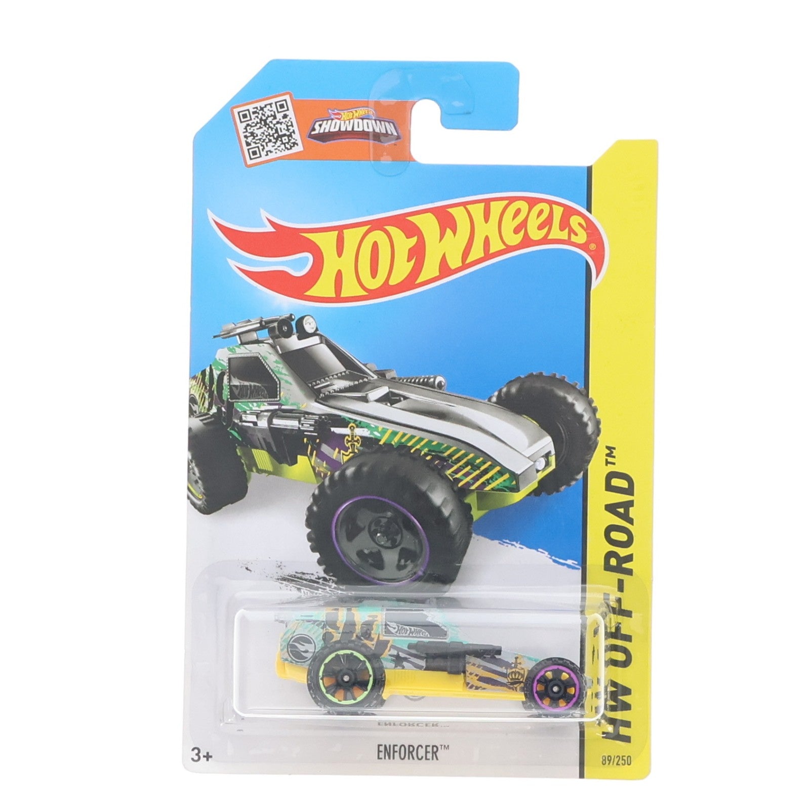 【中古即納】[MDL] Hot Wheels(ホットウィール) HW OFF-ROAD 1/64 ENFORCER #99(グレー×グリーン) 完成品 ミニカー(CFK44-07B3) マテル(20150502)