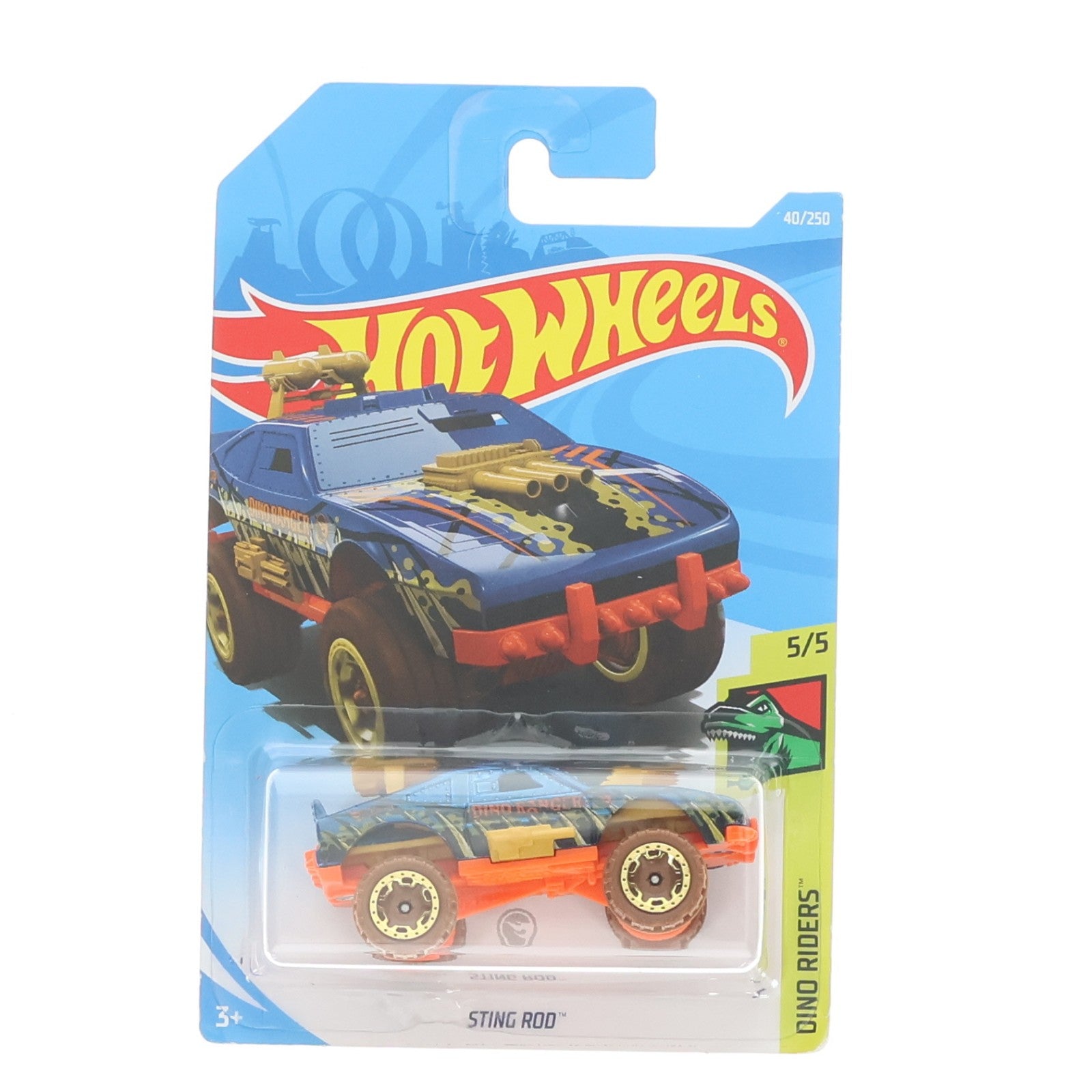 【中古即納】[MDL] Hot Wheels(ホットウィール) DINO RIDERS 1/64 STING ROD(ブルー×オレンジ×ゴールド) 完成品 ミニカー(FYF92) マテル(20220328)