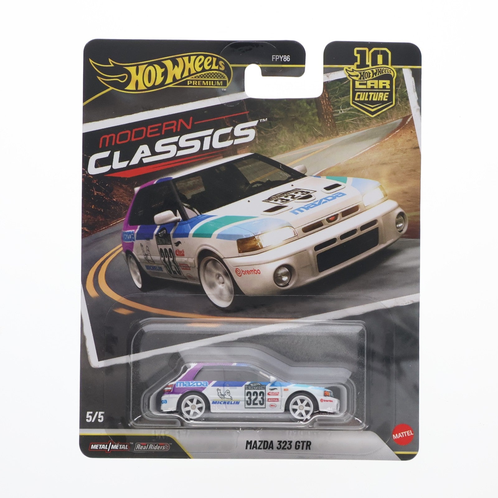 【中古即納】[MDL] Hot Wheels PREMIUM CAR CULTURE(ホットウィール プレミアム カーカルチャー) モダン・クラシックス 1/64 マツダ 323 GTR 完成品 ミニカー(JKF17-9866) マテル(20260808)