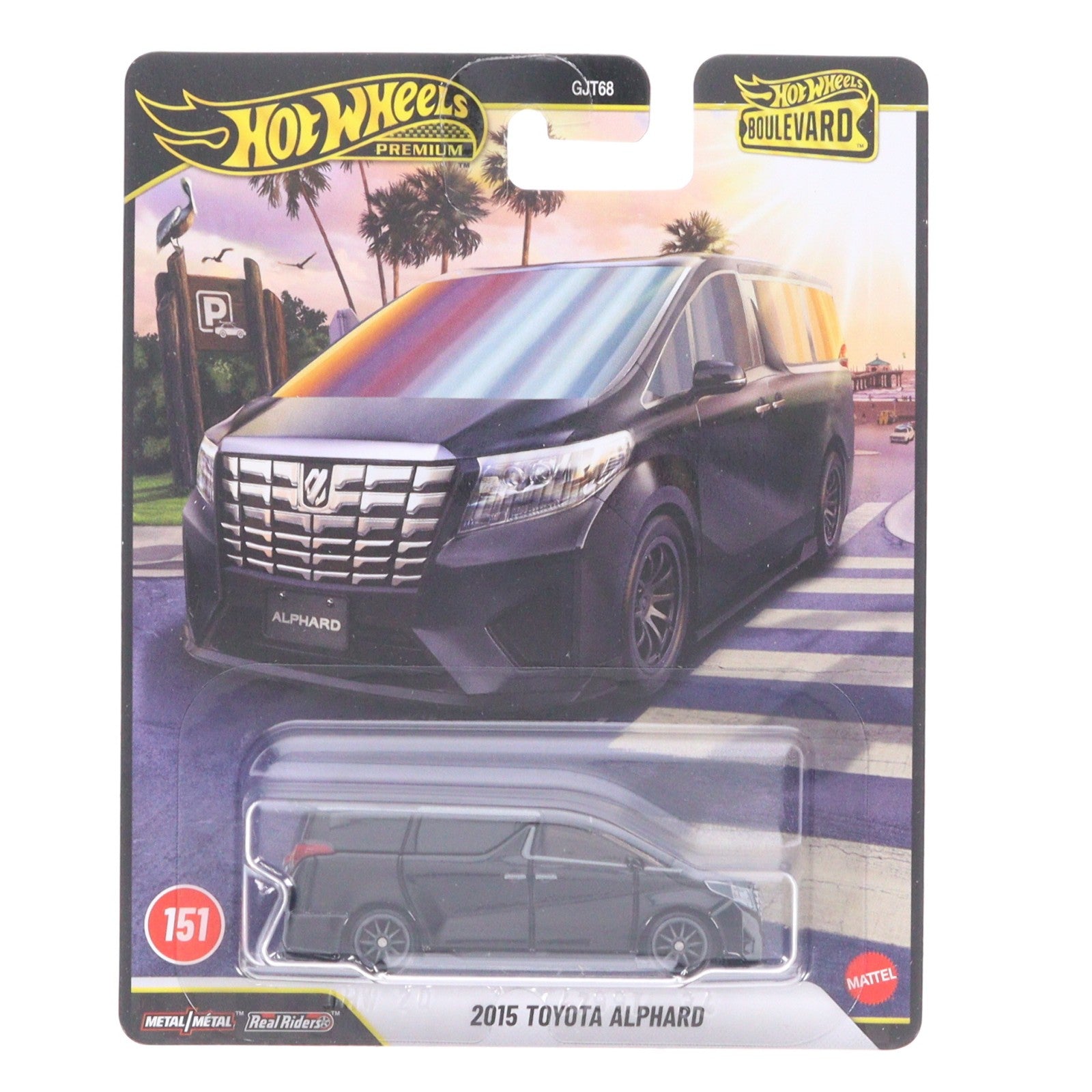 【中古即納】[MDL] Hot Wheels(ホットウィール) ブールバード No.151 1/64 2015 トヨタ アルファード 完成品 ミニカー(JHW20-9866) マテル(20260627)