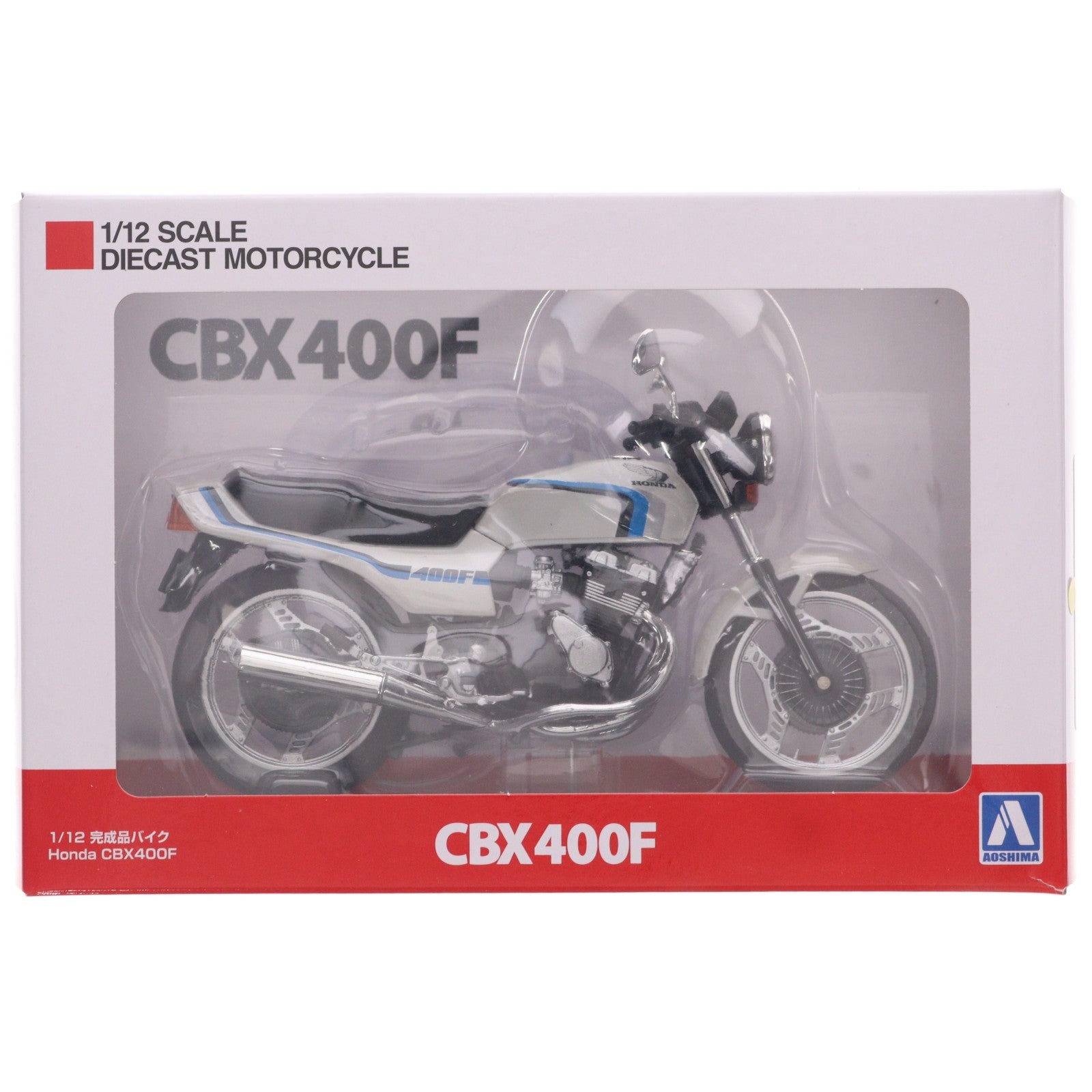 【中古即納】[MDL] 1/12 完成品バイク Honda CBX400F CBX550F Ver. パールシェルホワイト 完成品 ミニカー(112014) スカイネット/アオシマ(20251017)