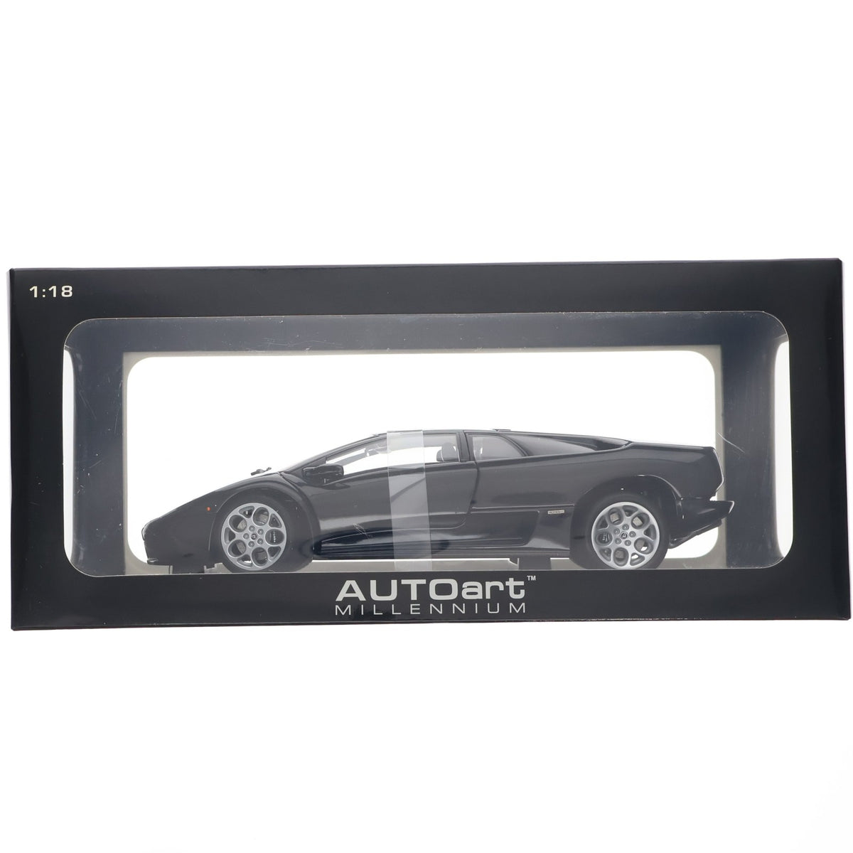 【中古即納】[MDL] MILLENNIUM 1/18 Lamborghini Diablo(ランボルギーニ ディアブロ) 6.0(ブラック) 完成品 ミニカー(74528) AUTOart(オートアート)(20081210)