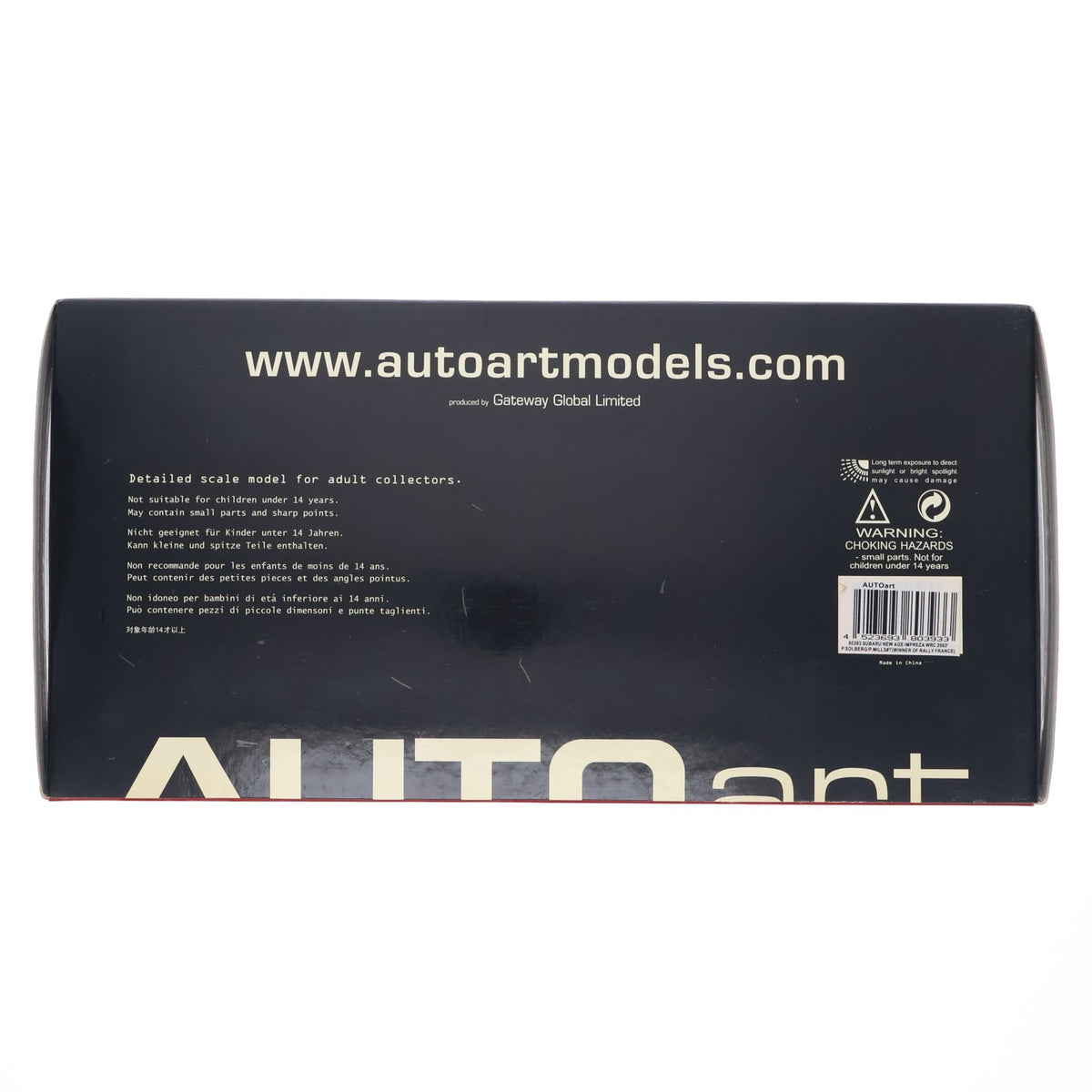 【中古即納】[MDL] RACING DIVISION 1/18 SUBARU NEW AGE IMPREZA(インプレッサ) WRC 2003 WINNER OF RALLY FRANCE MOTUL #7(ブルー×イエロー) 完成品 ミニカー(80393) AUTOart(オートアート)(20041231)