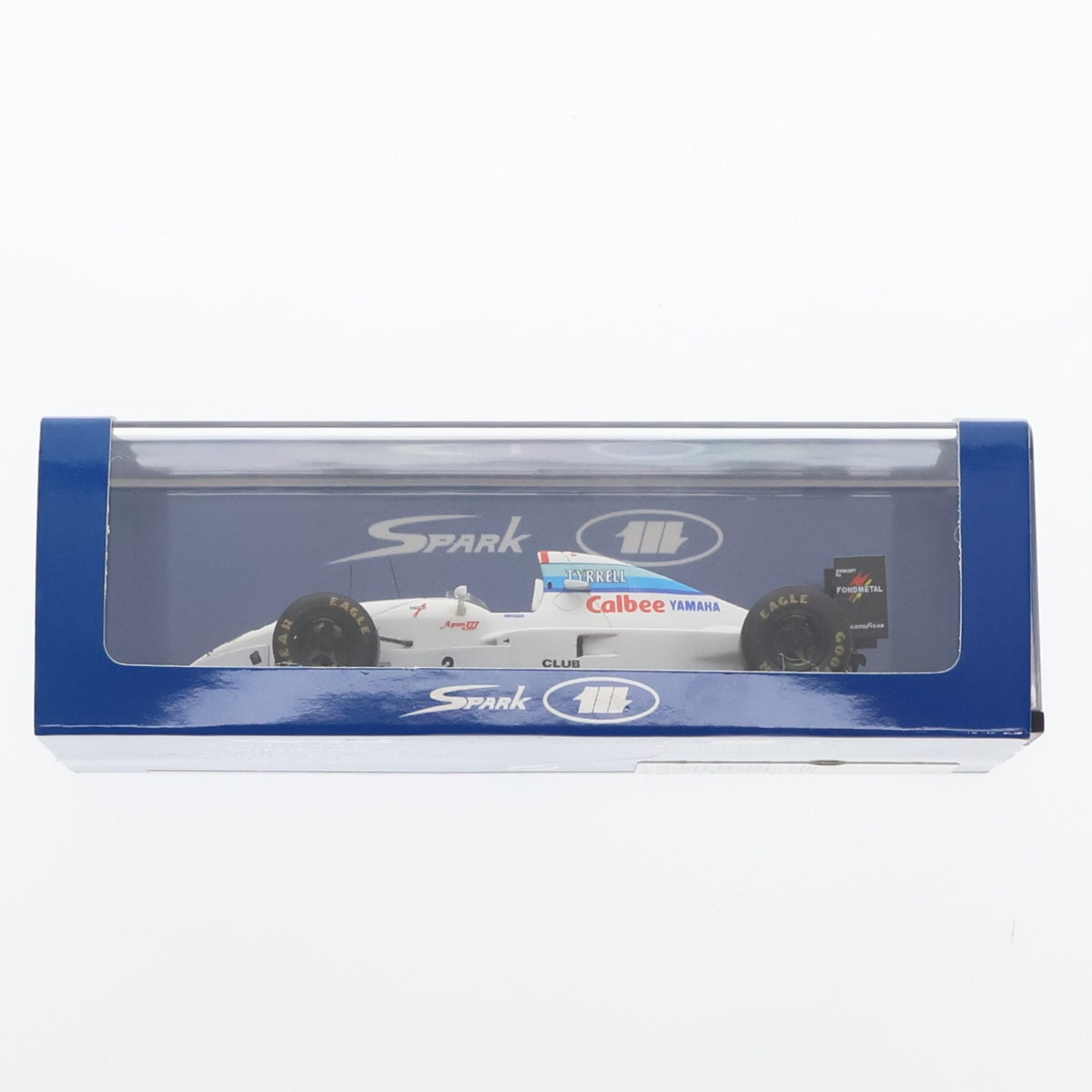 【中古即納】[MDL] 宮沢模型流通限定 1/43 Tyrrell 022 YAMAHA German GP 1994 Calbee #3(ホワイト) 完成品 ミニカー(MMS002) SPARK(スパーク)(20110331)