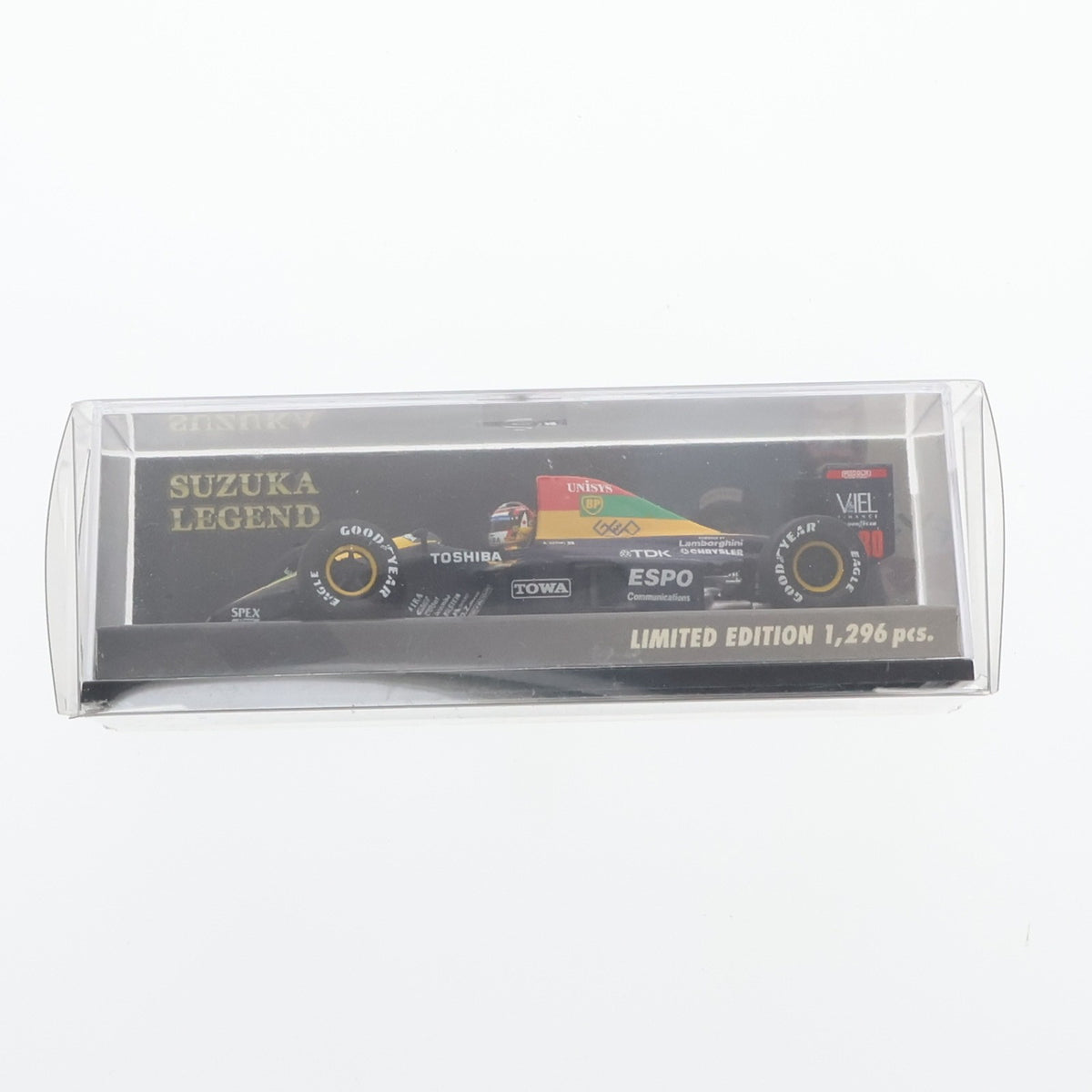 【中古即納】[MDL] SUZUKA LEGEND 1/43 ESPO Larrousse Lamborghini Lola LC90 TDK #30(ブルー×イエロー×レッド) 完成品 ミニカー(409900030) MINICHAMPS(ミニチャンプス)(20220328)