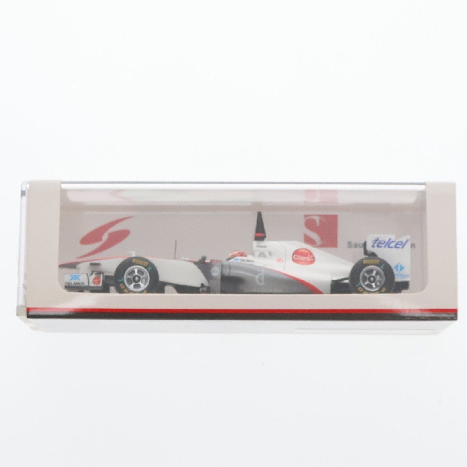 【中古即納】[MDL] 1/43 Sauber C30-Ferrari Test Car Barcelona 2011 TELMEX(ホワイト×シルバー×ブラック) 香港GTC特注モデル 完成品 ミニカー(C30T) SPARK(スパーク)(20220328)