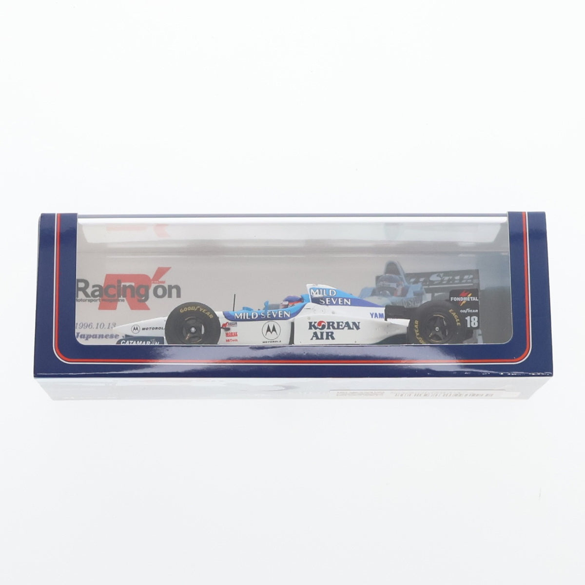 【中古即納】[MDL] 1/43 Tyrell Yamaha 024 Japanese GP 1996 #18(ホワイト×ブルー) Racing on 特注モデル 完成品 ミニカー(FS36) SPARK(スパーク)(20220328)