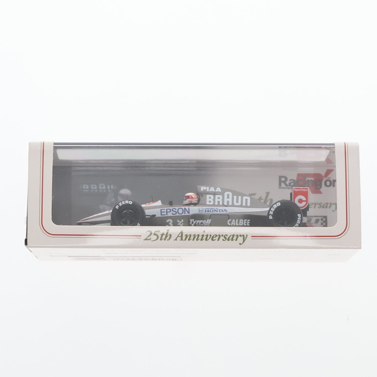 【中古即納】[MDL] 1/43 BRAUN TYRRELL HONDA 020 Australian GP 1991 CALBEE #3(グレー×ホワイト) Racing on 25周年特注モデル 完成品 ミニカー(FS02) SPARK(スパーク)(19991231)