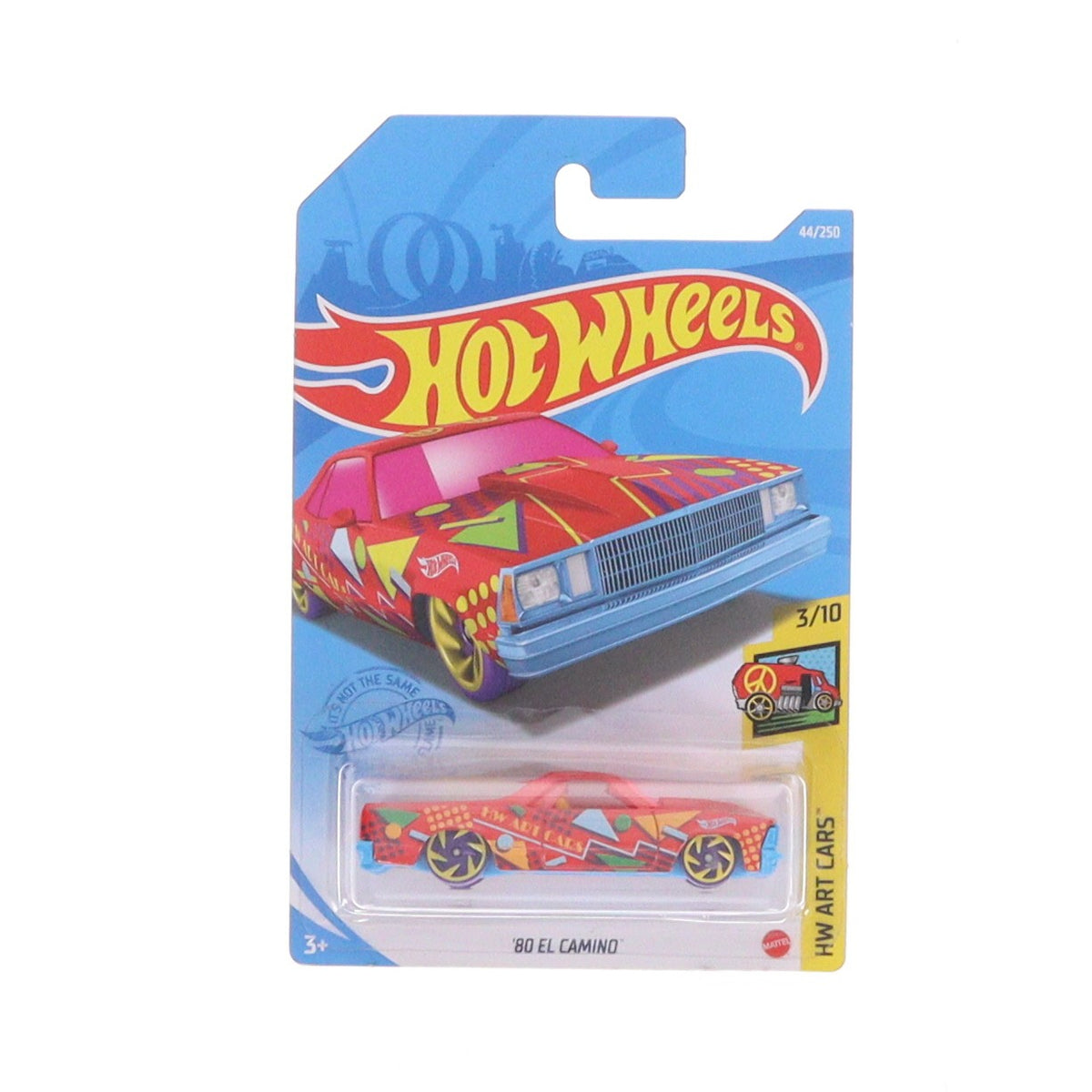【中古即納】[MDL] Hot Wheels(ホットウィール) HW ART CAR 1/64 '80 EL CAMINO(レッド×ブルー) 完成品 ミニカー(GRY33) マテル(20220328)
