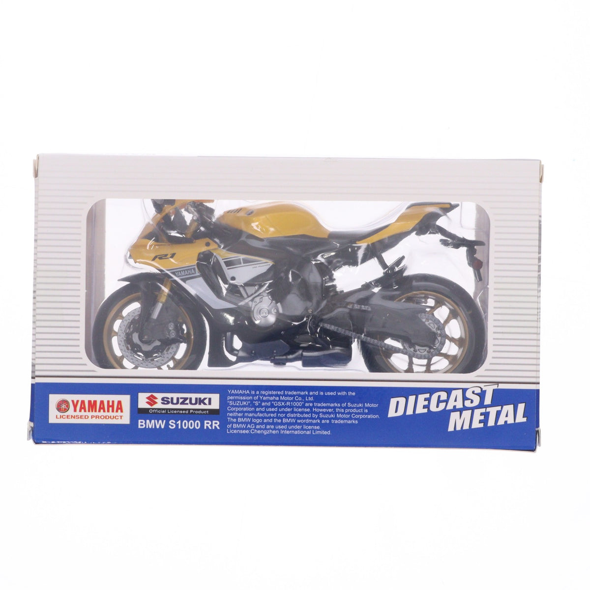 【中古即納】[MDL] 1/12 Yamaha YZF-R1(イエロー×ブラック×ホワイト) METAL SPEED ZONE ミニカー プライズ ピーナッツクラブ(20220328)