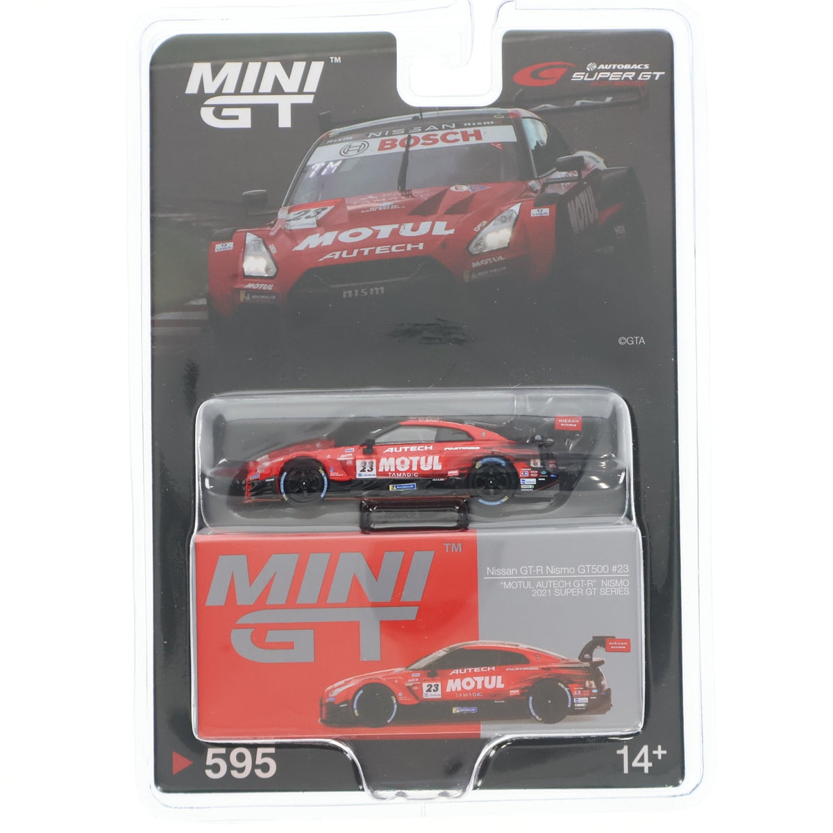 【中古即納】[MDL] 日本限定 MINI GTシリーズ 1/64 Nissan GT-R Nismo(ニスモ) GT500 NISMO SUPER GTシリーズ 2021 MOTUL AUTECH GT-R #23(左ハンドル) 完成品 ミニカー(MGT00595-L) TSM(トゥルースケールミニチュアズ)(20231126)