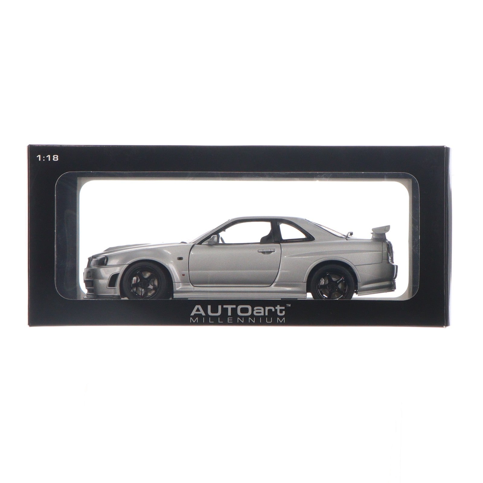 【中古即納】[MDL] 1/18 ニスモ R34 GT-R Z-tune(Z-tune シルバー) 完成品 ミニカー(77352) AutoArt(オートアート)(20140927)