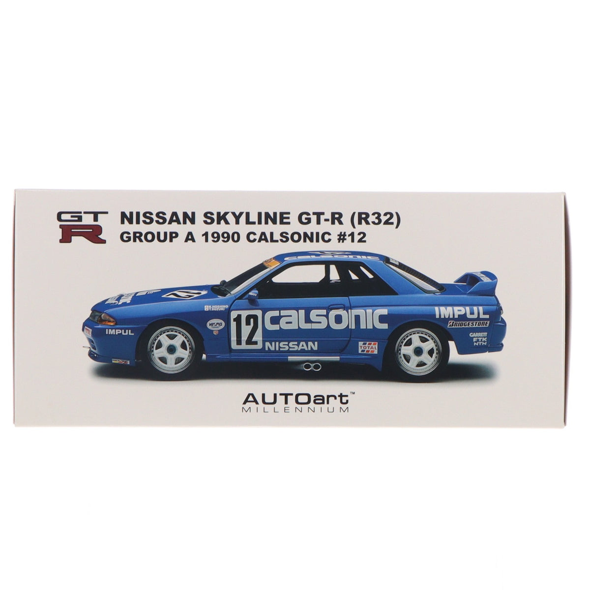 【中古即納】[MDL] 1/18 日産 スカイライン(R32) GT-R グループA 1990年 #12 (カルソニック/星野一義・鈴木利男 完成品 ミニカー(89079) AutoArt(オートアート)(20140524)