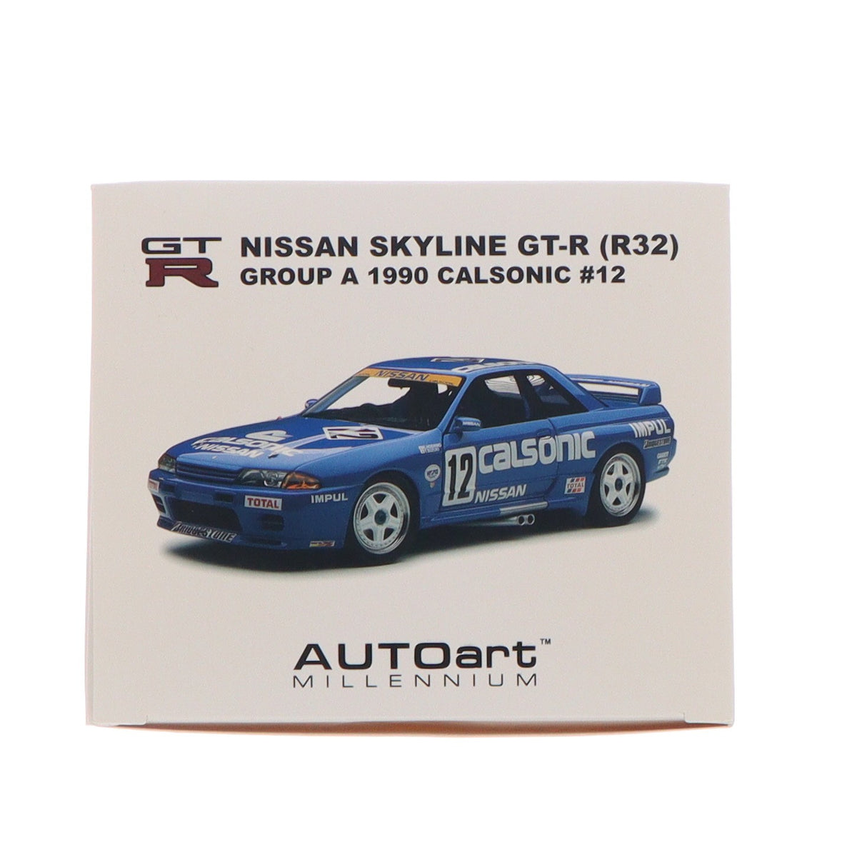 【中古即納】[MDL] 1/18 日産 スカイライン(R32) GT-R グループA 1990年 #12 (カルソニック/星野一義・鈴木利男 完成品 ミニカー(89079) AutoArt(オートアート)(20140524)