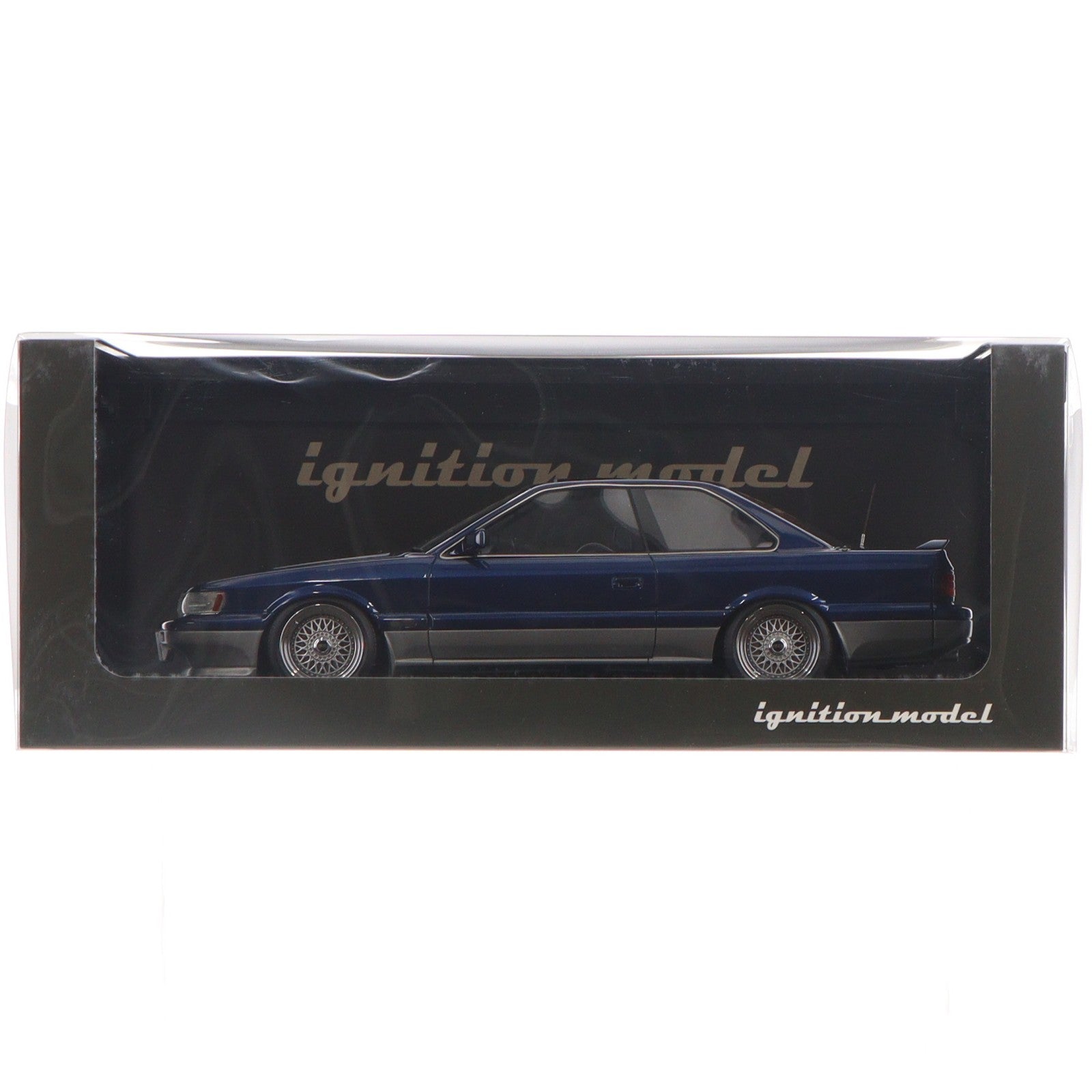 【中古即納】[MDL] 1/18 Nissan Leopard(レパード) F31 Ultima V30 TWINCAM TURBO(ダークブルー×シルバー) 完成品 ミニカー(1556) ignition model(イグニッションモデル)(20190712)