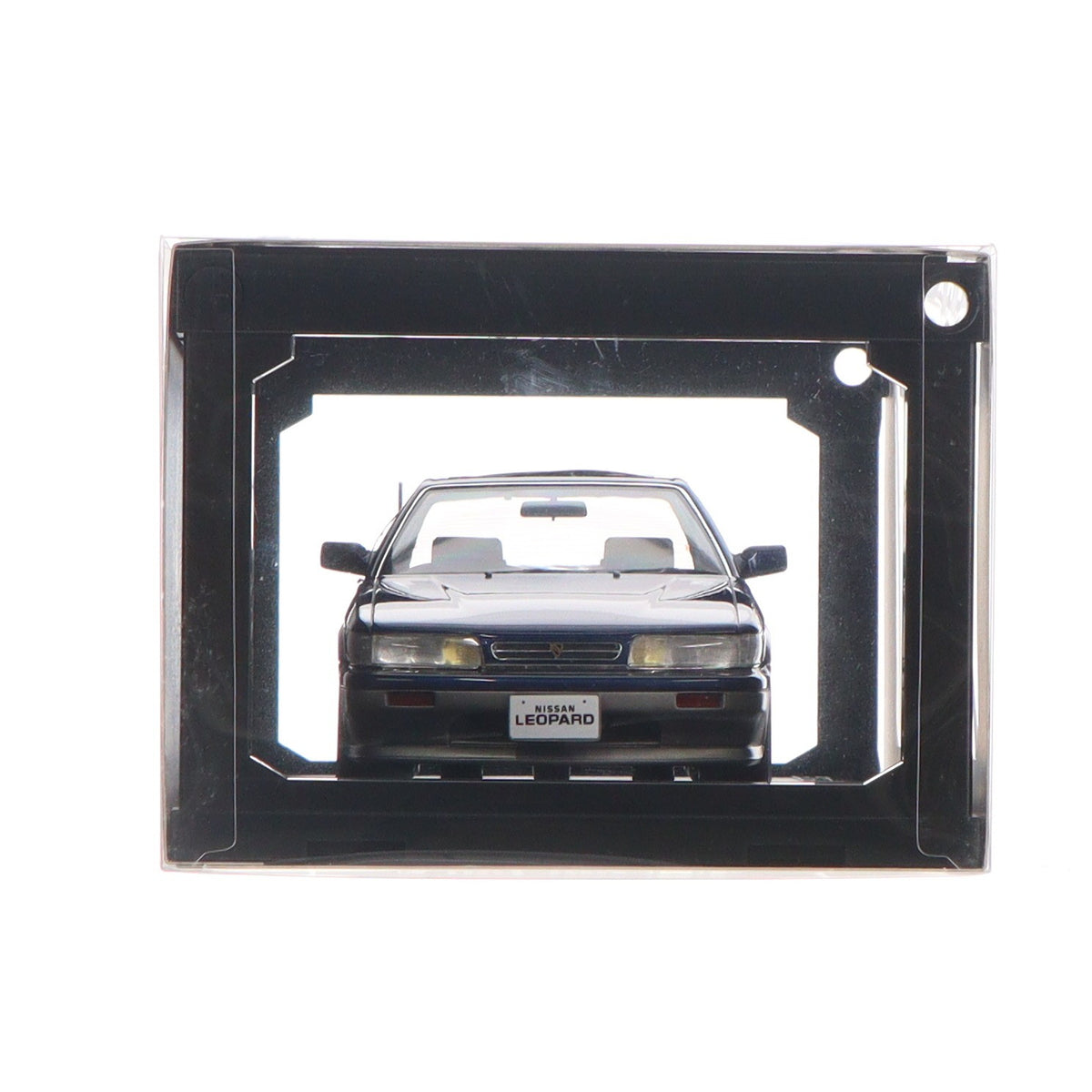 【中古即納】[MDL] 1/18 Nissan Leopard(レパード) F31 Ultima V30 TWINCAM TURBO(ダークブルー×シルバー) 完成品 ミニカー(1556) ignition model(イグニッションモデル)(20190712)