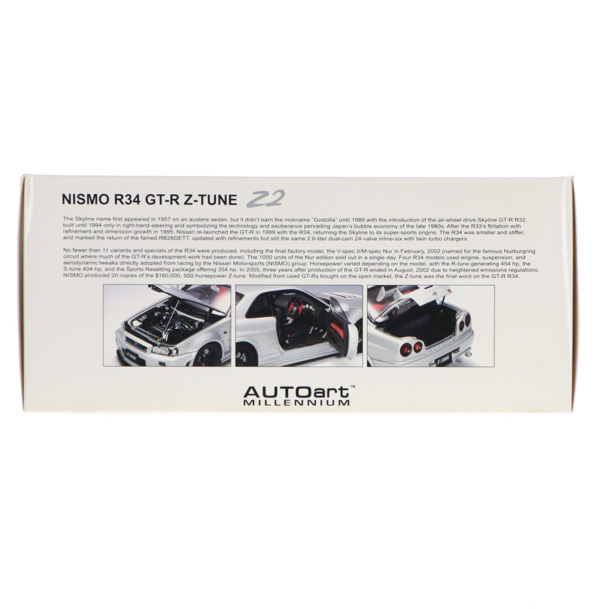 【中古即納】[MDL] 1/18 NISMO R34 GT-R Z-TUNE Z2 シルバー 完成品 ミニカー(77356) AUTOart(オートアート)(20070210)