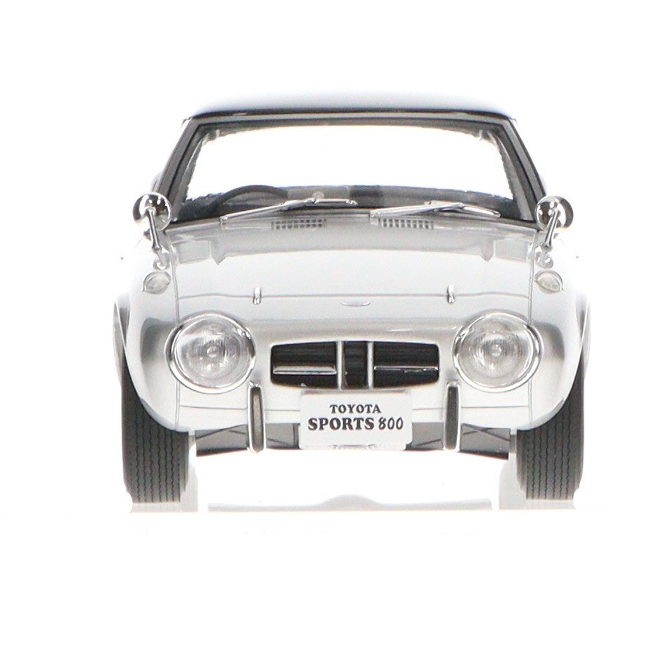 【中古即納】[MDL] 1/18 トヨタ スポーツ 800(シルバー) 完成品 ミニカー(KSR18043S) 京商(20211001)