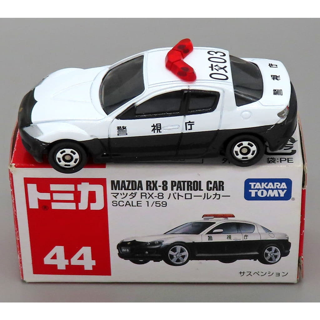 【中古即納】[MDL] トミカ No.44 1/59 マツダ RX-8 パトロールカー 警視庁 #0交03(ホワイト×ブラック/ベトナム製) 完成品 ミニカー タカラトミー(20050917)