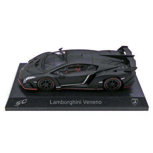 【中古即納】[MDL] サークルK・サンクス カルワザオンライン限定 ランボルギーニ ヴェネーノ ミニカーコレクション 1/64 Lamborghini Veneno(マットブラック×レッド) 完成品 ミニカー 京商(20131203)