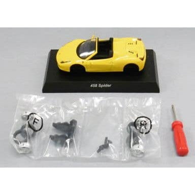 【中古即納】[MDL] (単品) サークルK・サンクス限定 フェラーリ ミニカーコレクション9 1/64 Ferrari 458 Spider(スパイダー)(イエロー) ミニカー 京商(20131217)