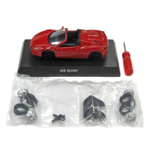 【中古即納】[MDL] (単品) サークルK・サンクス限定 フェラーリ ミニカーコレクション9 1/64 Ferrari 458 Spider(スパイダー)(レッド) ミニカー 京商(20131217)