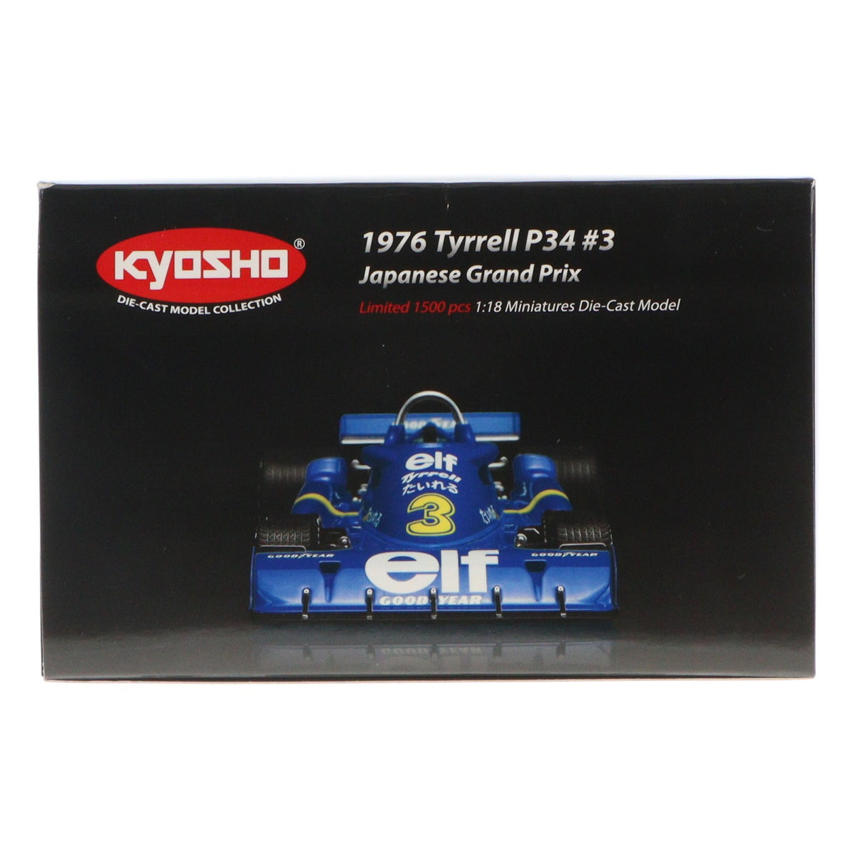 【中古即納】[MDL] 1/18 ティレルP34 1976 JAPAN GP #3(ブルー) 1500台限定 完成品 ミニカー(KTSM111810)(海外流通版) 京商(20110331)