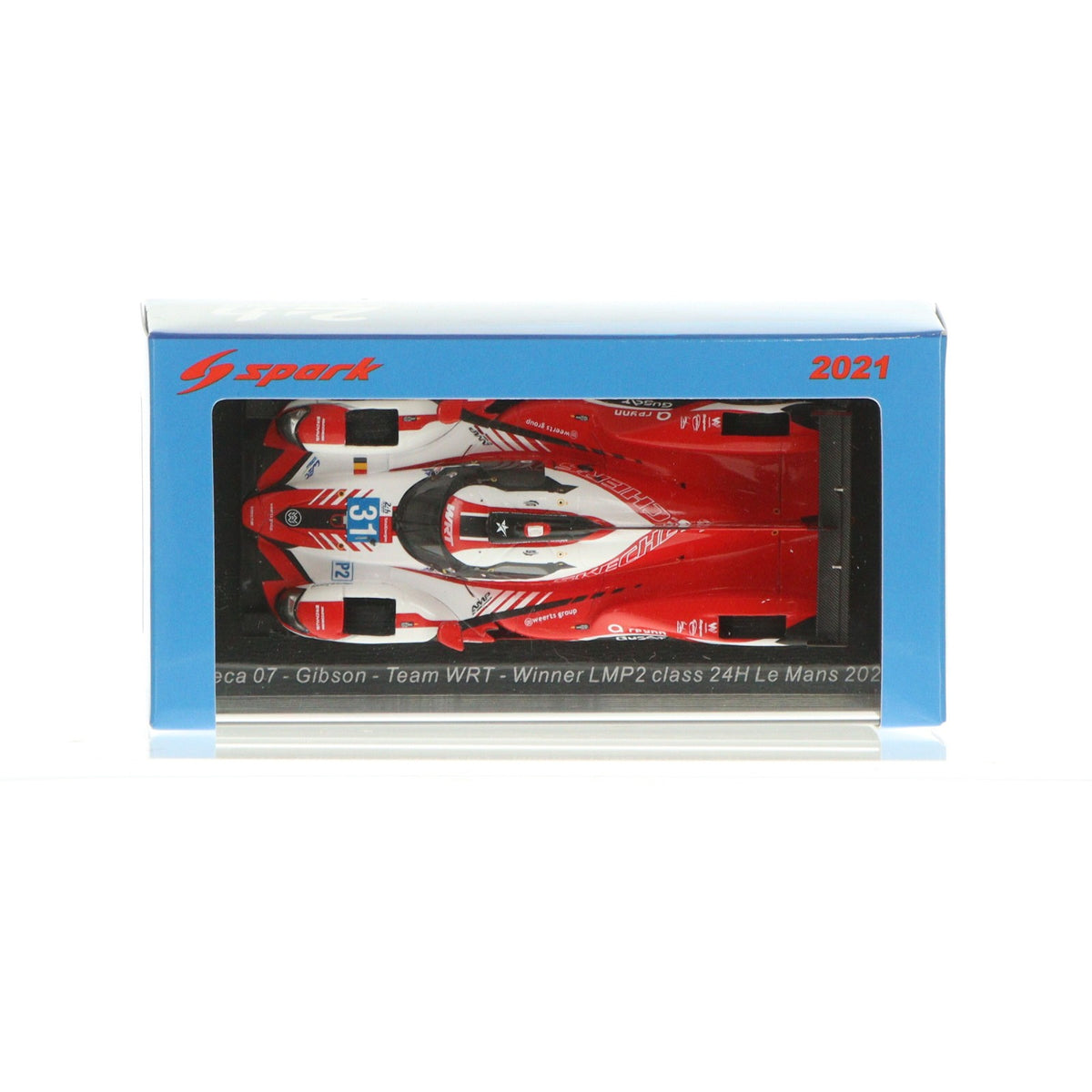 【中古即納】[MDL] 1/43 Oreca 07-Gibson #31 Team WRT Winner LMP2 class 24H Le Mans 2021 R. Frijns-F. Habsburg-C. Milesi 完成品 ミニカー(S8246) SPARK(スパーク)(20211225)