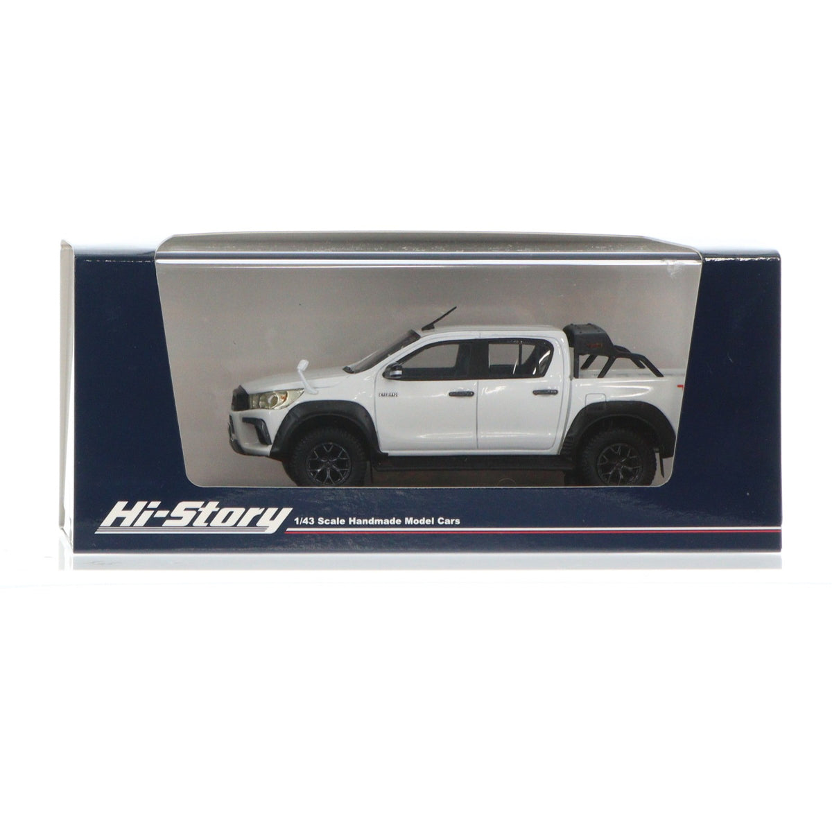 【中古即納】[MDL] 1/43 Toyota HILUX TRD カスタマイズ 2017(スーパーホワイトII) 完成品 ミニカー(HS218WH) ハイストーリー(20190630)