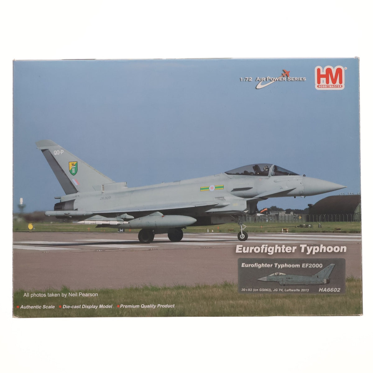 【中古即納】[MDL] 1/72 ユーロファイター・タイフーン ドイツ空軍 第74戦闘航空団 完成品 飛行機(HA6602) ホビーマスター(20200906)