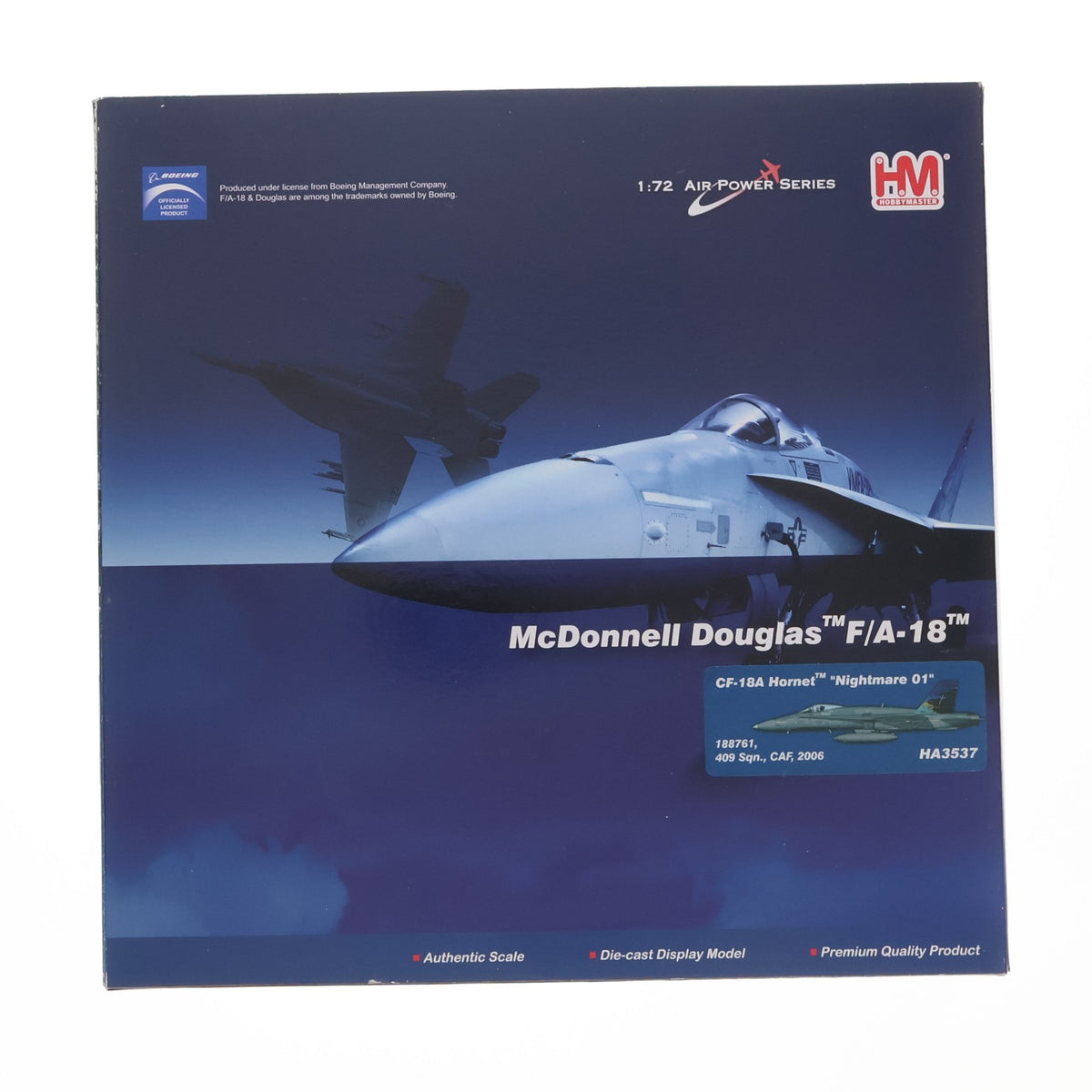 【中古即納】[MDL] 1/72 CF-18A ホーネット 『ナイトメア 01』 完成品 飛行機(HA3537) ホビーマスター(20170205)