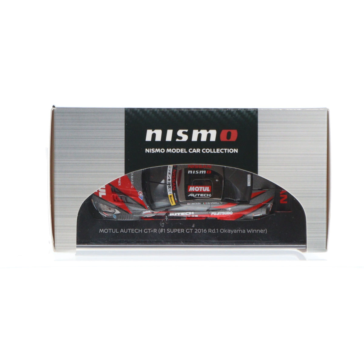 【中古即納】[MDL] NISMO MODEL CAR COLLECTION 1/43 MOTUL AUTECH GT-R(#1 SUPER GT GT500 2016 Rd.1 Okayama Winner)(レッド×シルバー) 完成品 ミニカー(KWAM122192) EBBRO(エブロ)(20220328)
