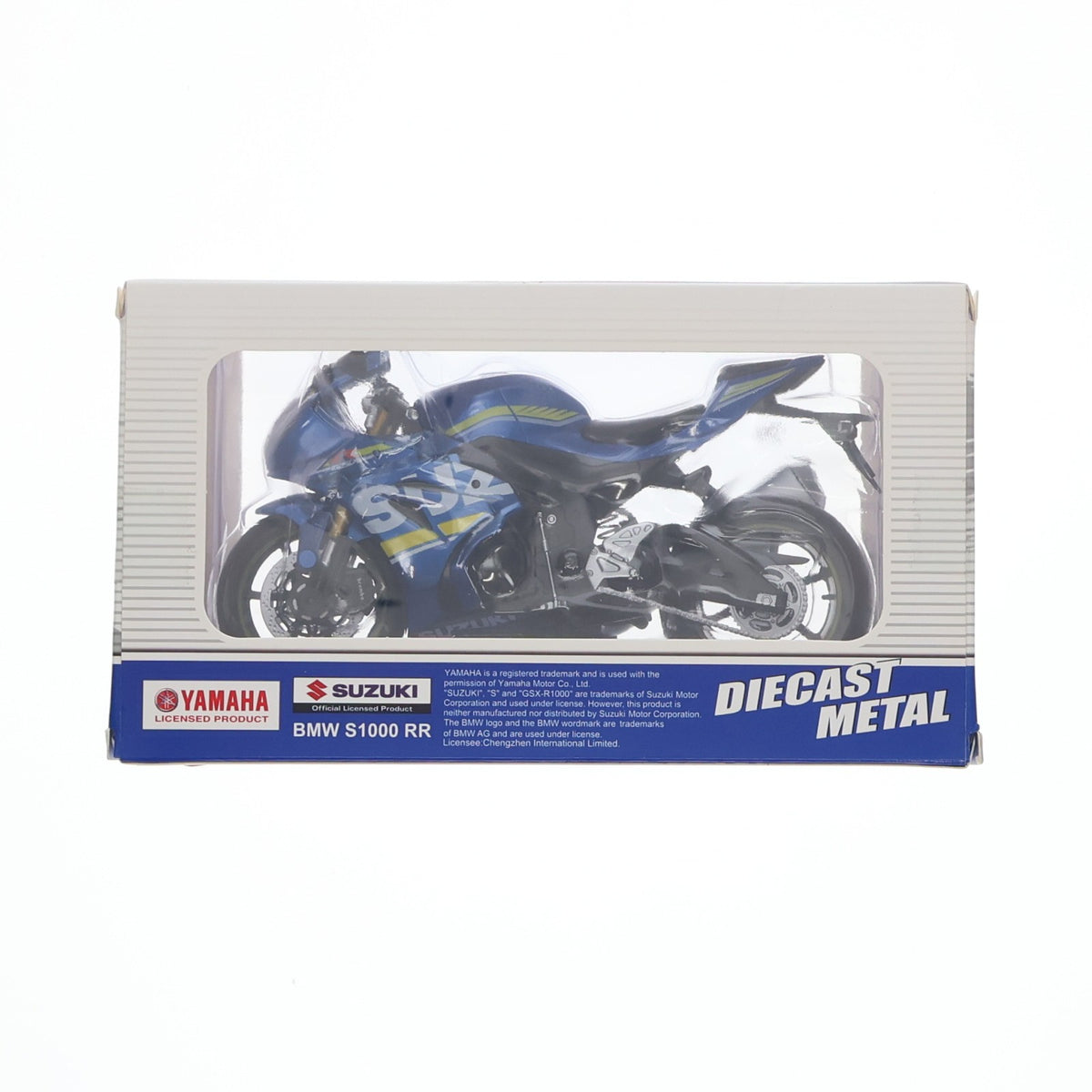 【中古即納】[MDL] 1/12 SUZUKI GSX-R1000(ブルー×イエロー) METAL SPEED ZONE ミニカー プライズ ピーナッツクラブ(20220328)