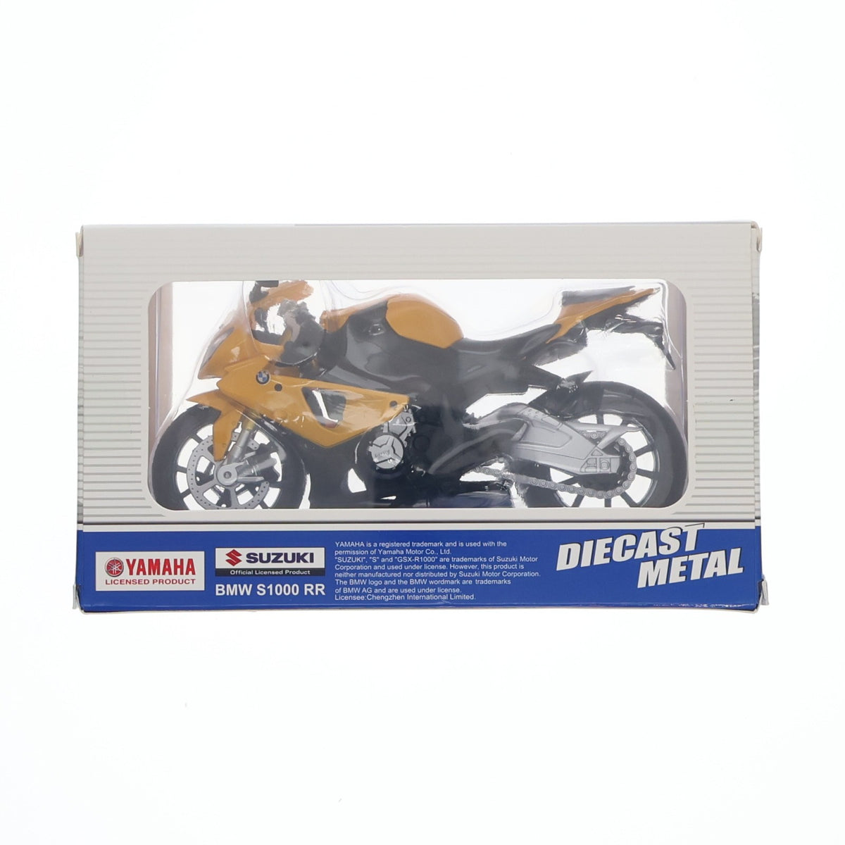 【中古即納】[MDL] METAL SPEED ZONE 1/12 BMW S1000 RR(イエロー×ブラック) ミニカー プライズ(AEDB120) ピーナッツクラブ(20211231)