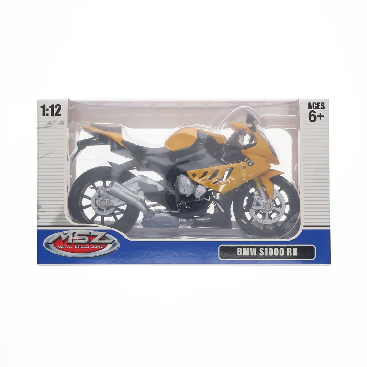 【中古即納】[MDL] METAL SPEED ZONE 1/12 BMW S1000 RR(イエロー×ブラック) ミニカー プライズ(AEDB120) ピーナッツクラブ(20211231)