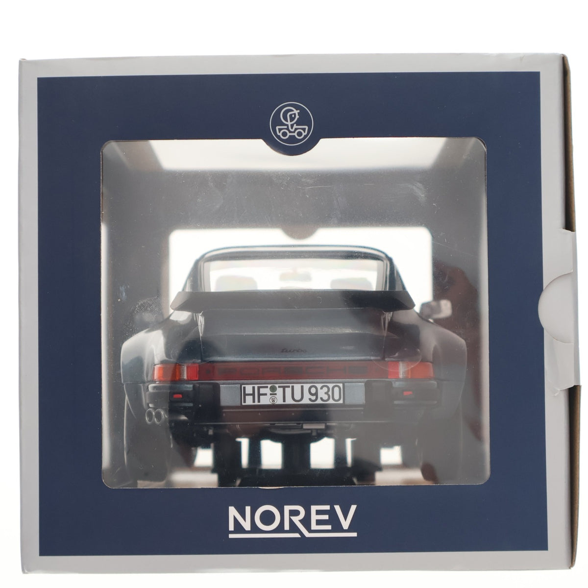 【中古即納】[MDL] 1/18 Porsche 911 Turbo 3.3(ベネチアンブルーメタリック) 完成品 ミニカー(187667) NOREV(ノレブ)(20220328)