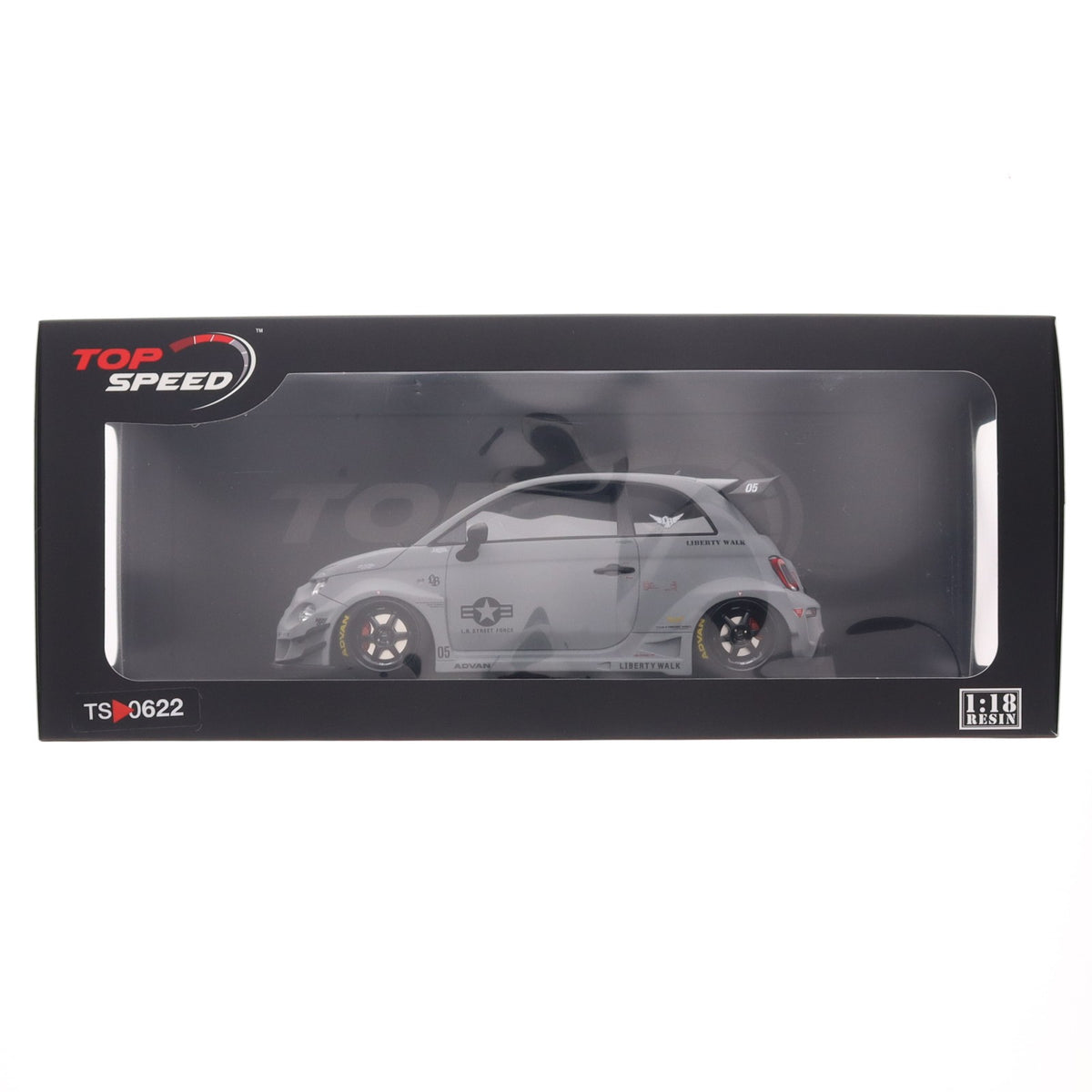 【中古即納】[MDL] TOP SPEEDシリーズ 1/18 アバルト 595 LB-WORKS × Abas Works Fighters 完成品 ミニカー(TS0622) TSM(トゥルースケールミニチュアズ)(20250930)