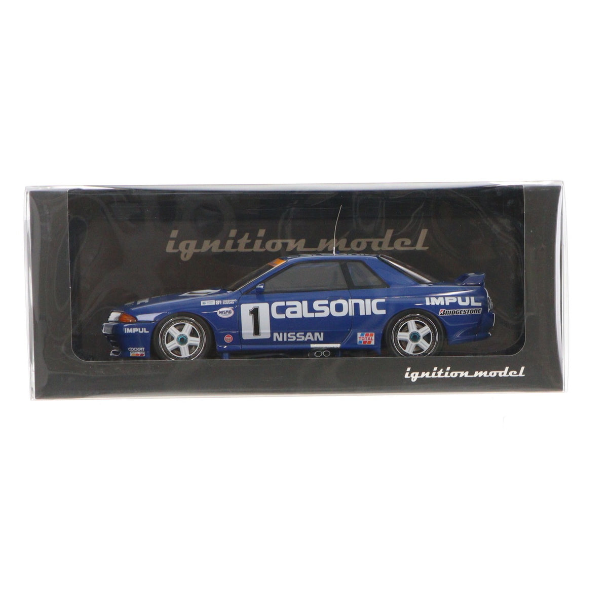 【中古即納】[MDL] 1/18 CALSONIC SKYLINE(カルソニック スカイライン) #1 1991 JTC 完成品 ミニカー(IG2819) ignition model(イグニッションモデル)(20230521)