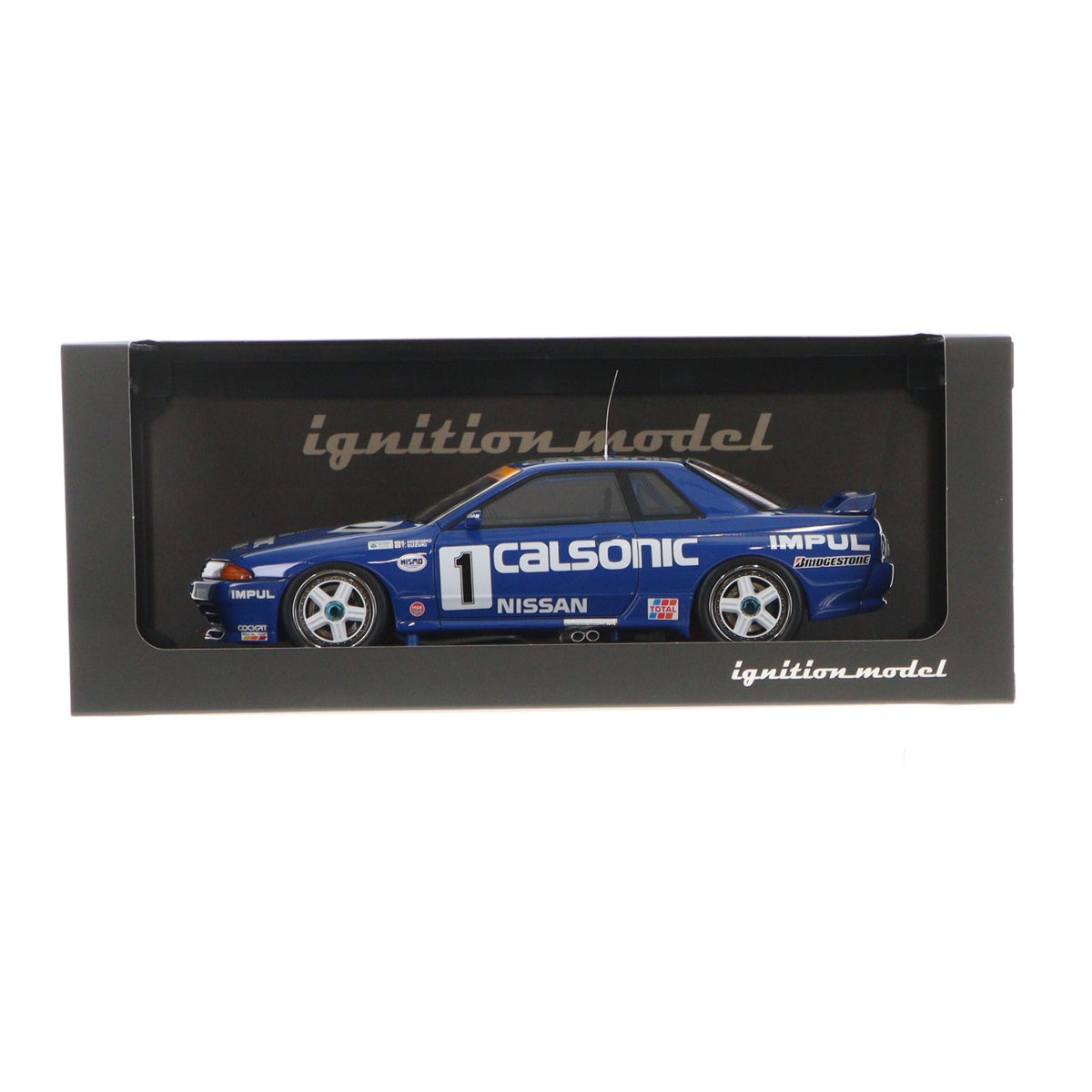 【中古即納】[MDL] 1/18 CALSONIC SKYLINE(カルソニック スカイライン) #1 1991 JTC 完成品 ミニカー(IG2819) ignition model(イグニッションモデル)(20230521)